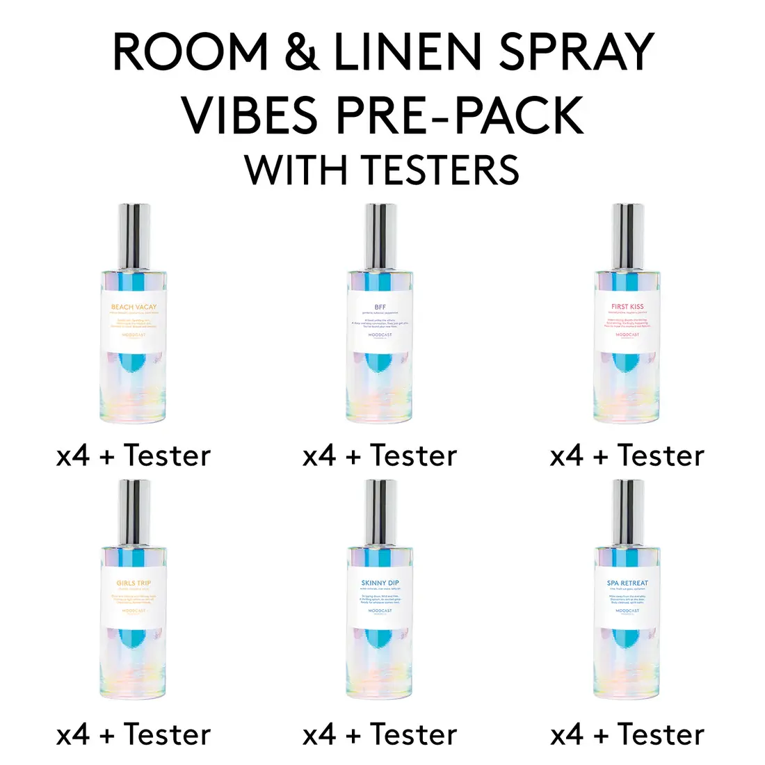 Moodcast Vibes Room & Linen Spray Pre-Pack