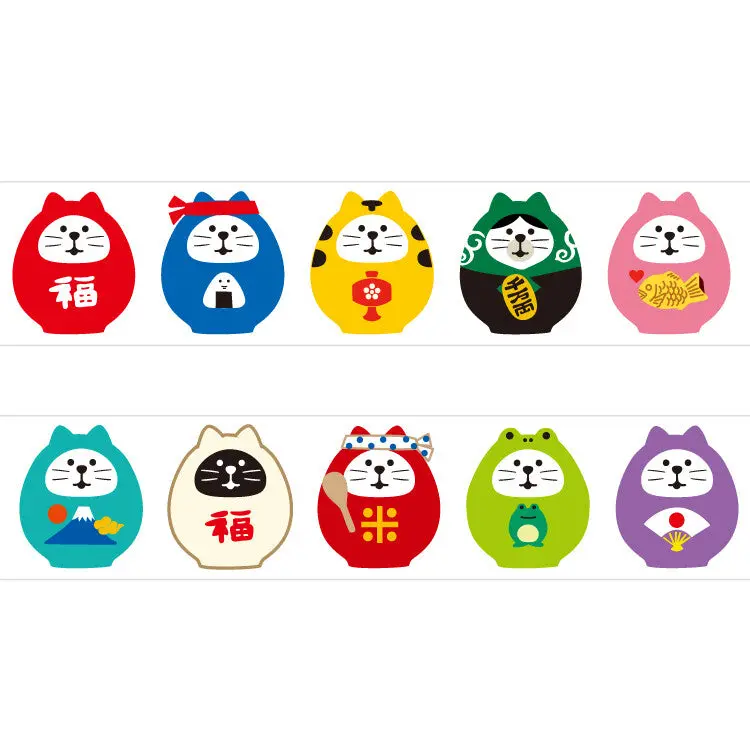 Washi Tape – Daruma Cats by concombre