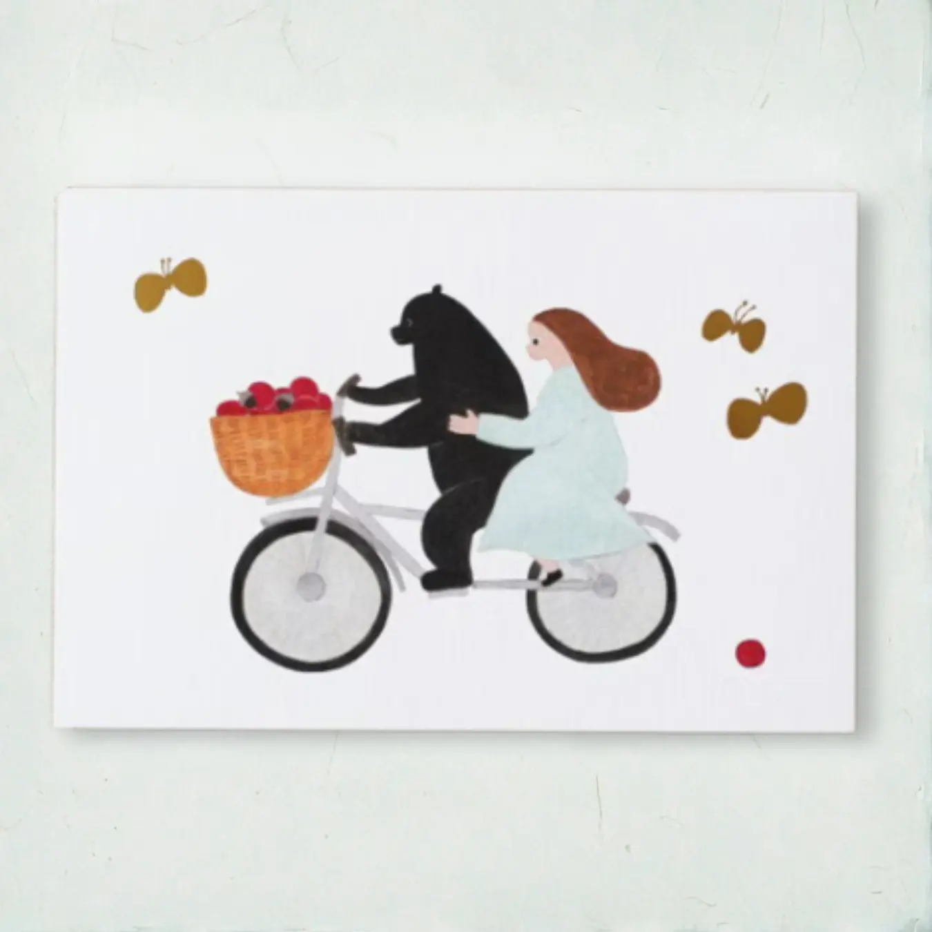 Postcard – Bicycle by Necktie