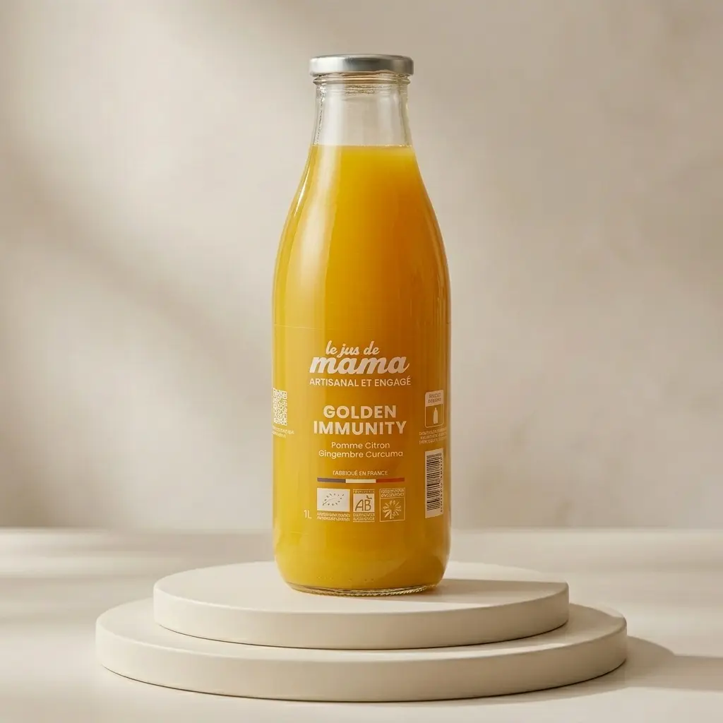 Organic Ginger & Turmeric Juice - GOLDEN IMMUNITY 1L