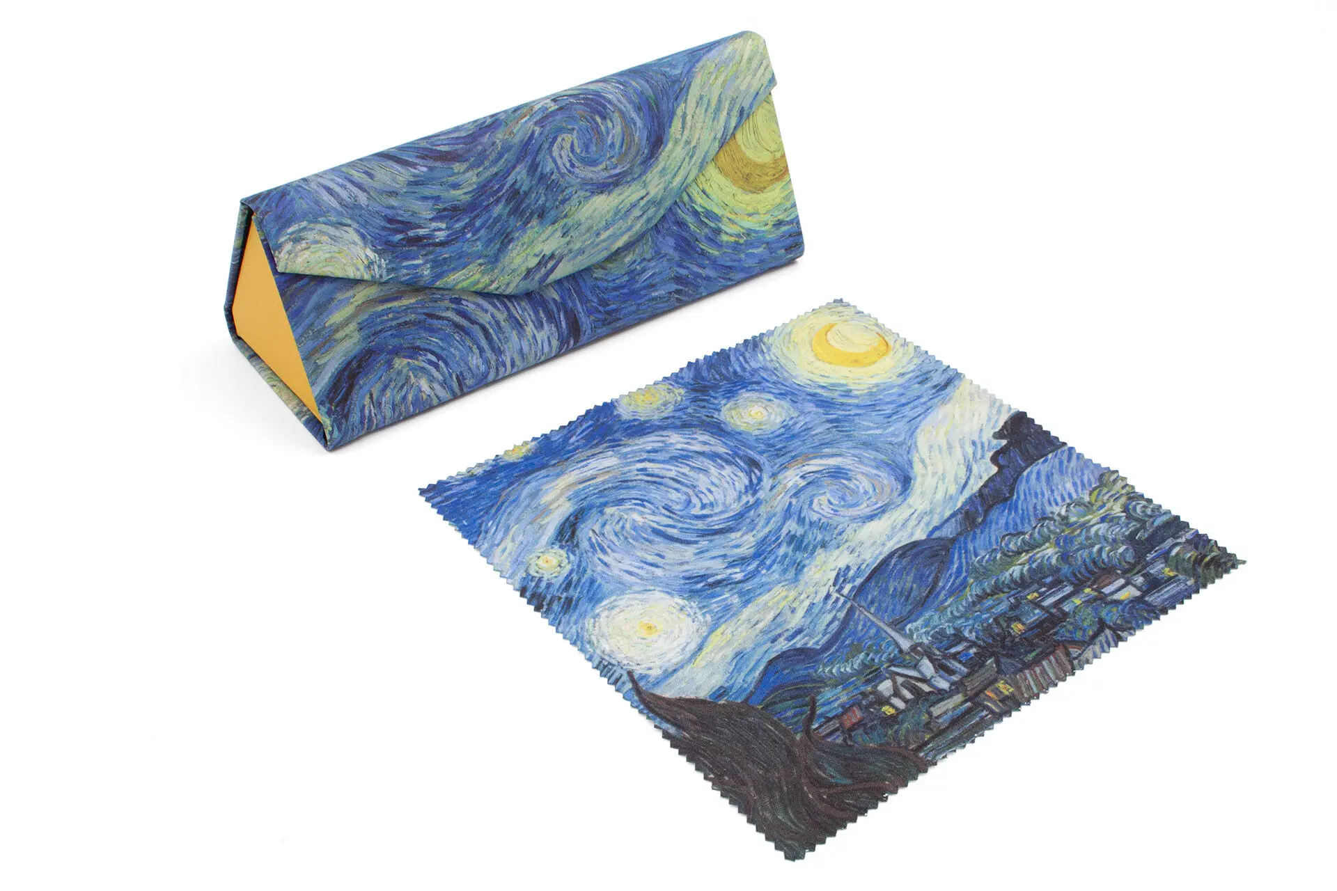 Foldable Spectacle Case with Lens Cloth – Van Gogh, Starry Night