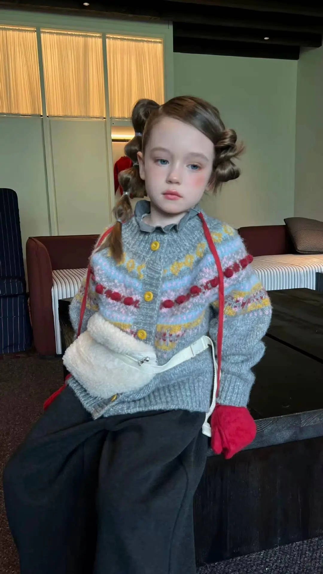 Elsie Fair Isle Knit Cardigan