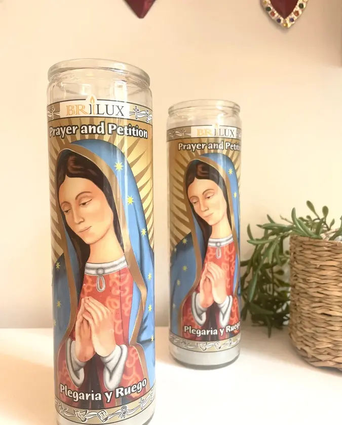 Bougie Plegaria y Ruego blanche