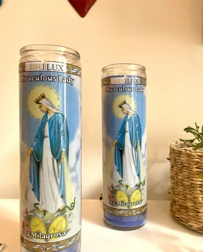 Bougie La Milagrosa bleu