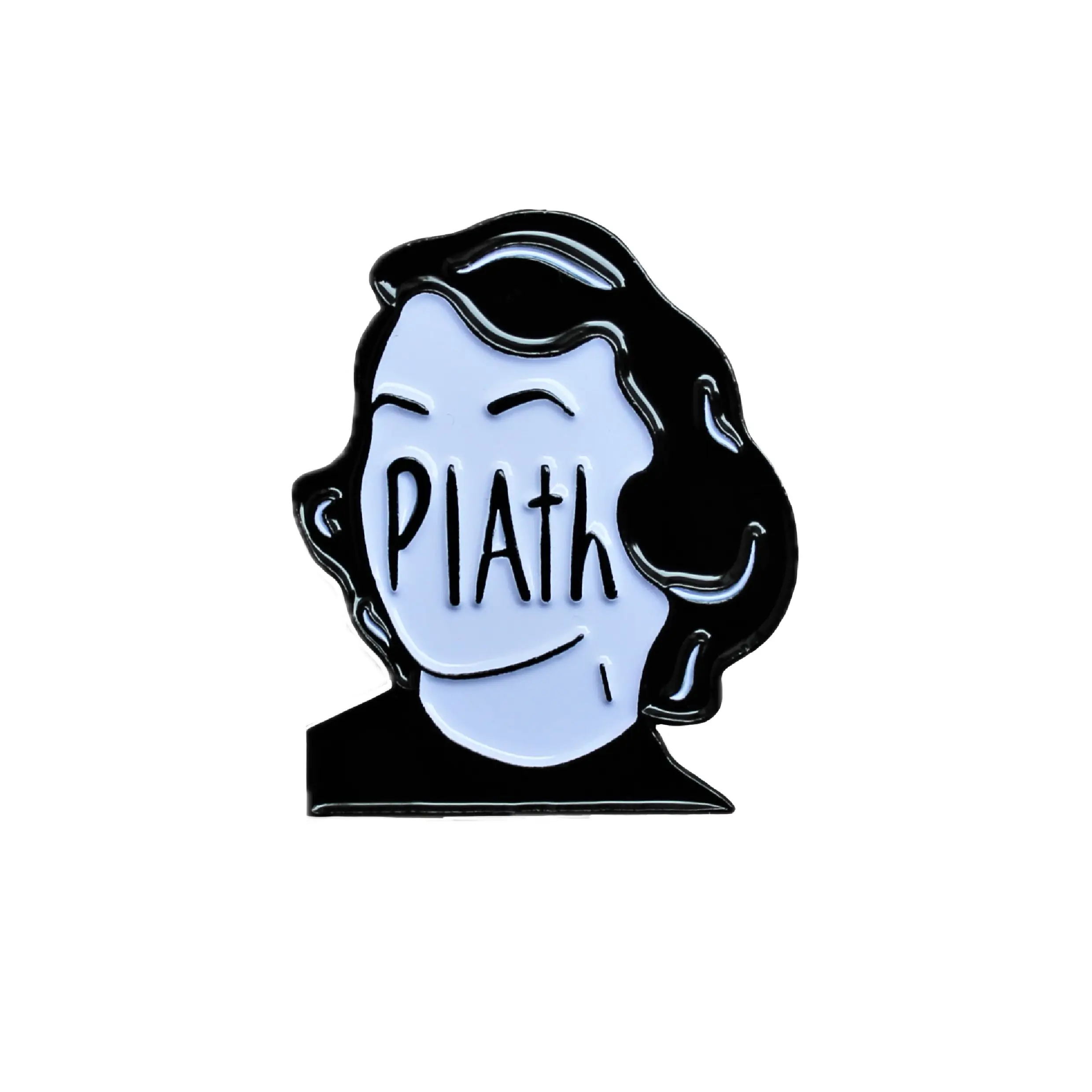 Sylvia Plath soft enamel pin