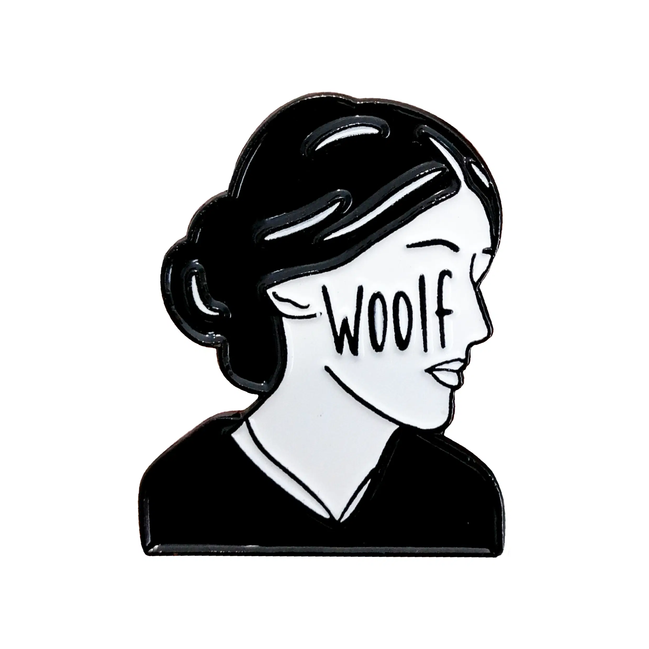 Virginia Woolf soft enamel pin