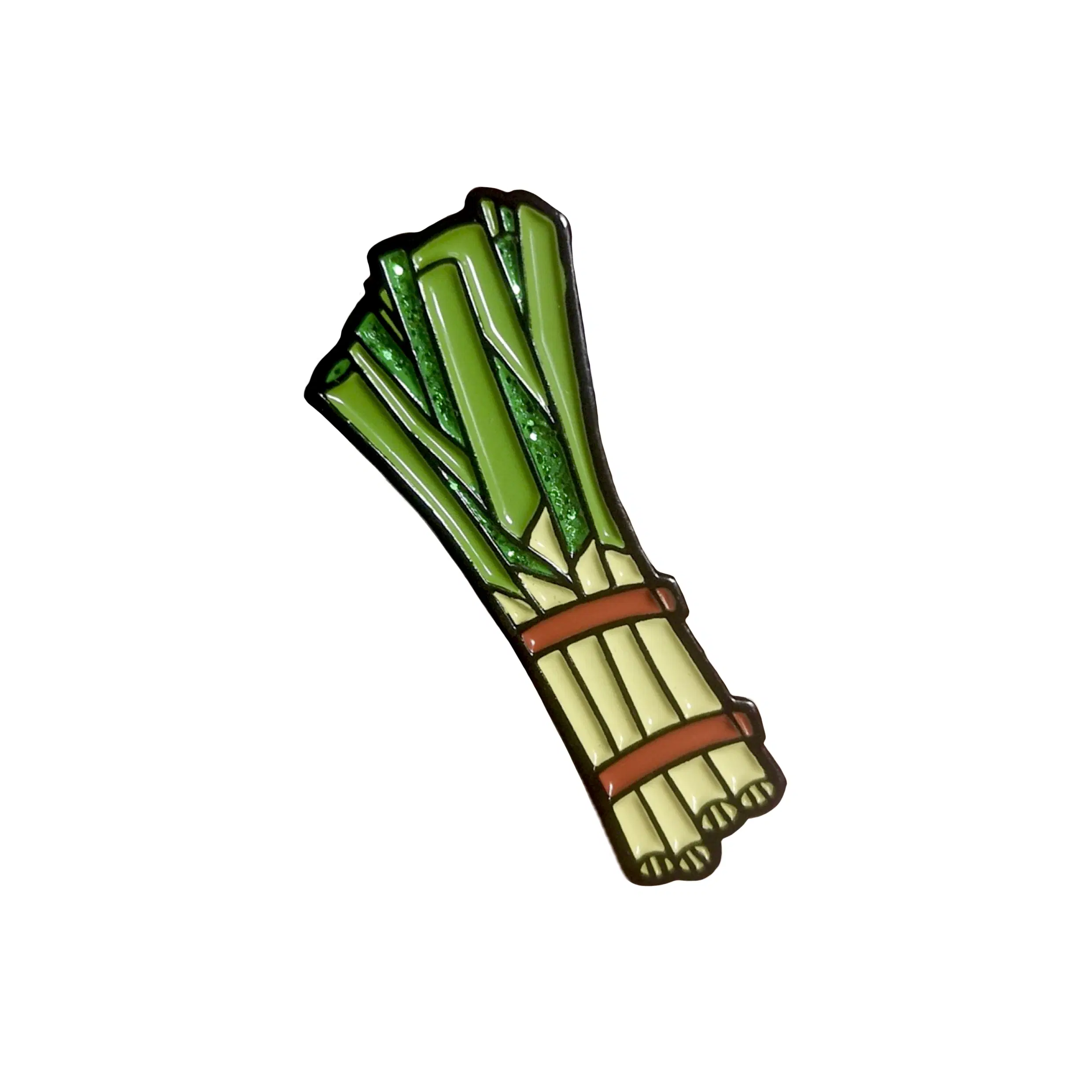 Soft enamel pins Leeks