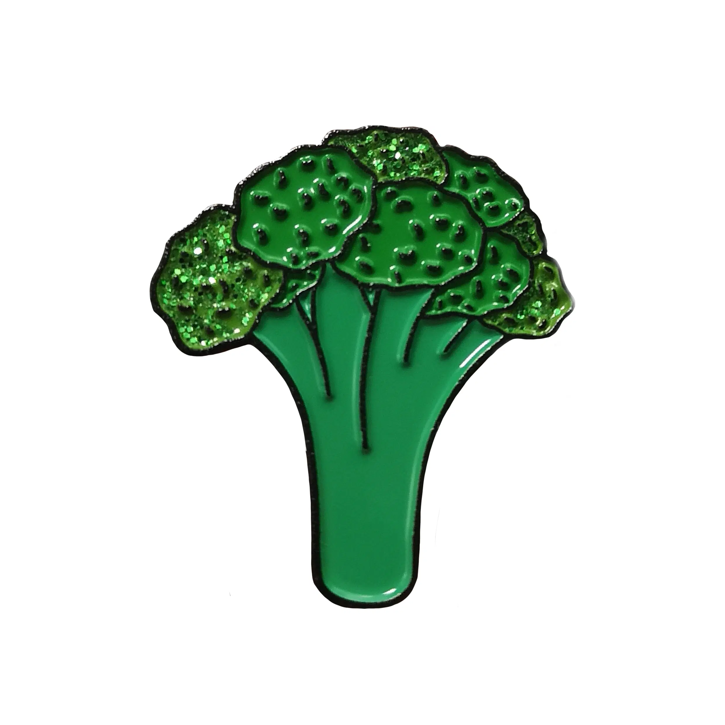Broccoli soft enamel pin