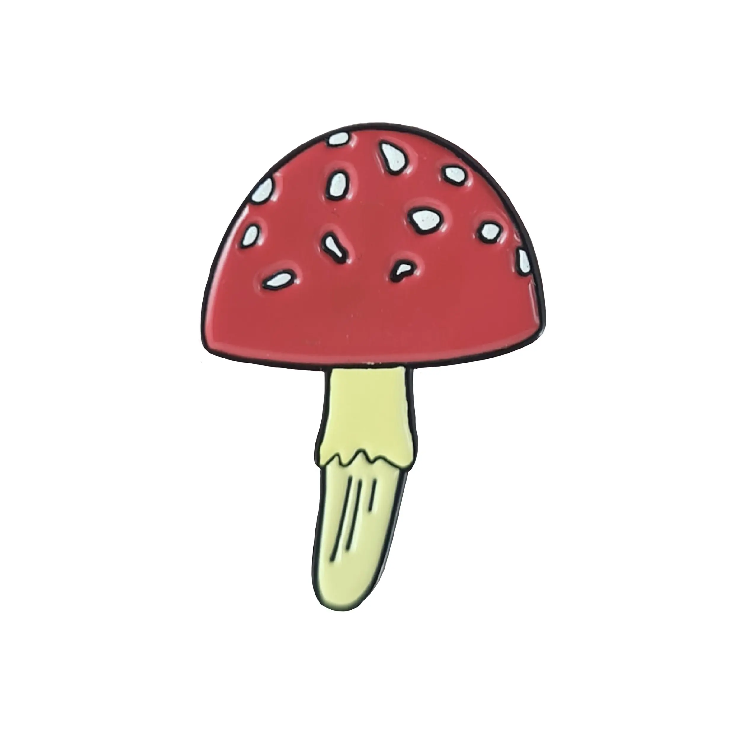 Mushroom soft enamel pin