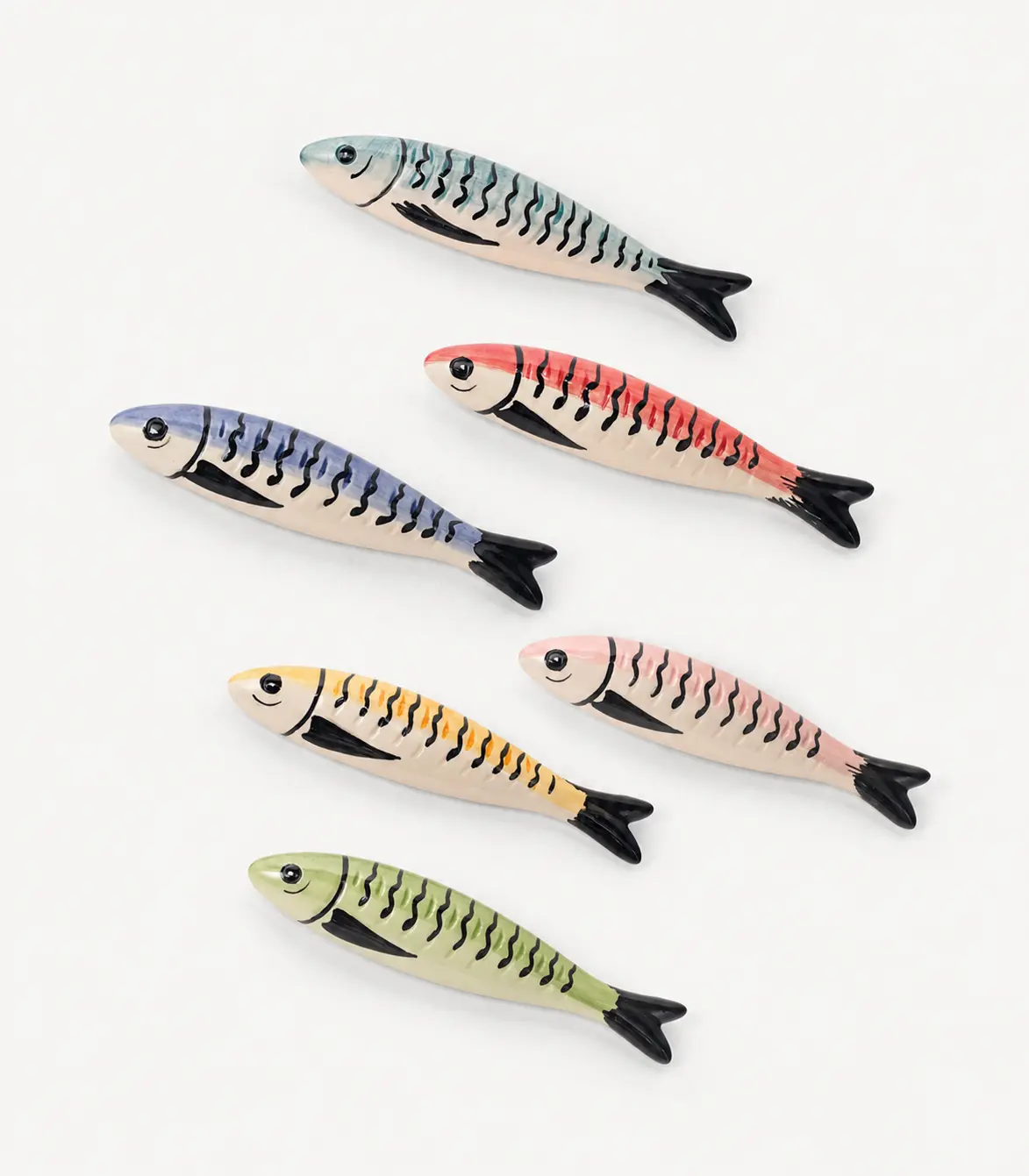 Sardinas de cerámica pintadas – pack descubrimiento