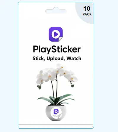 PlaySticker - 10 QR Sticker