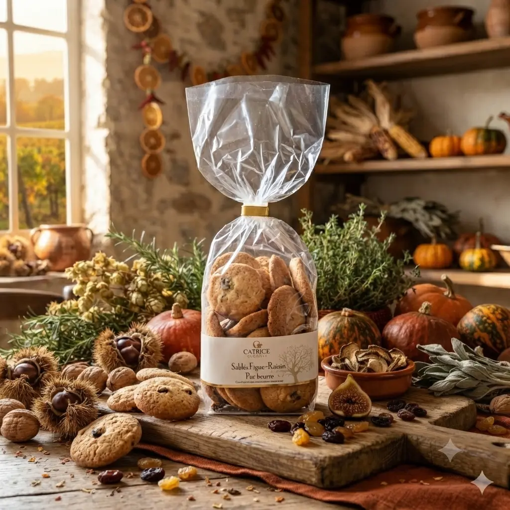 Fig & raisin shortbread cookies (All butter) 200g
