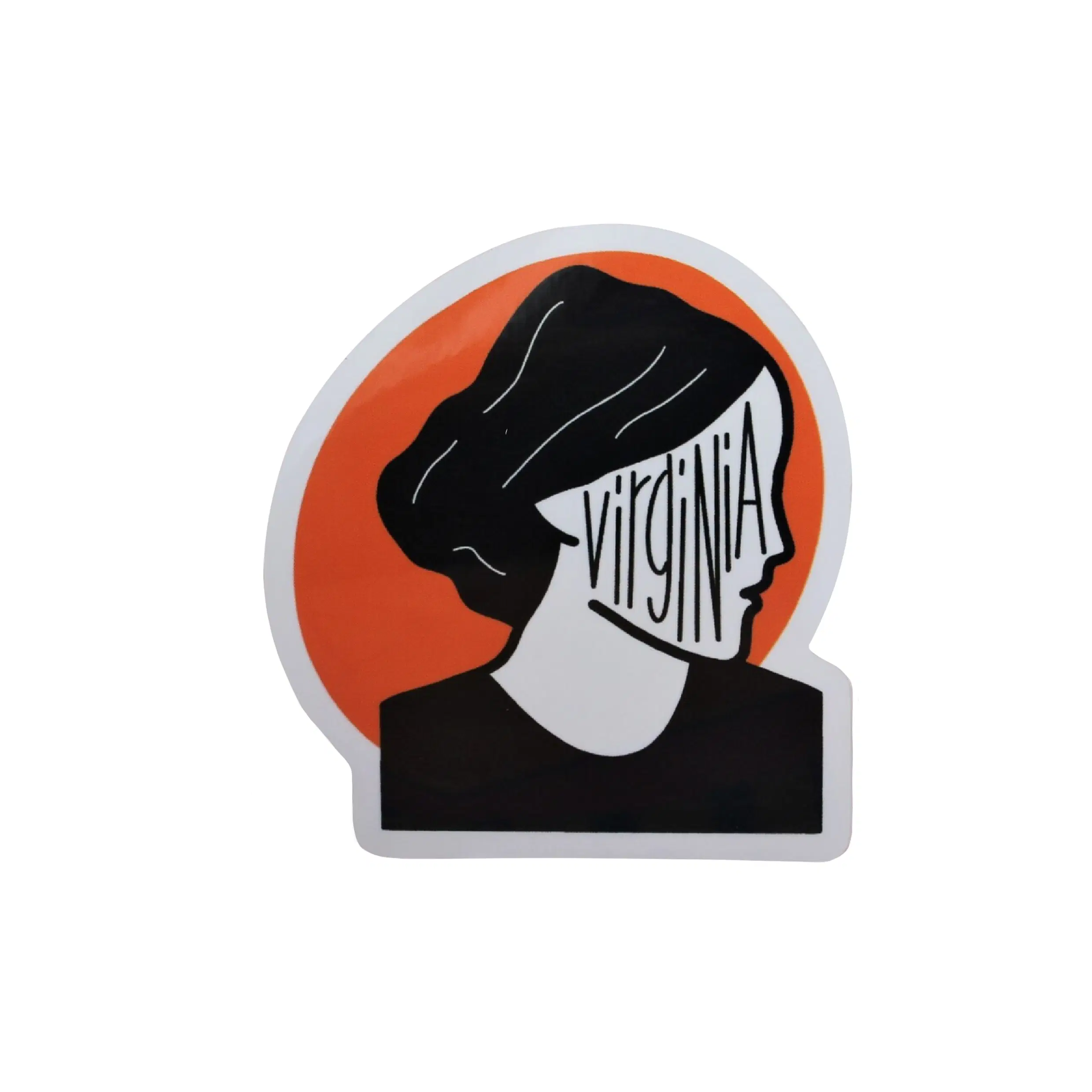 Virginia Woolf vinyl sticker
