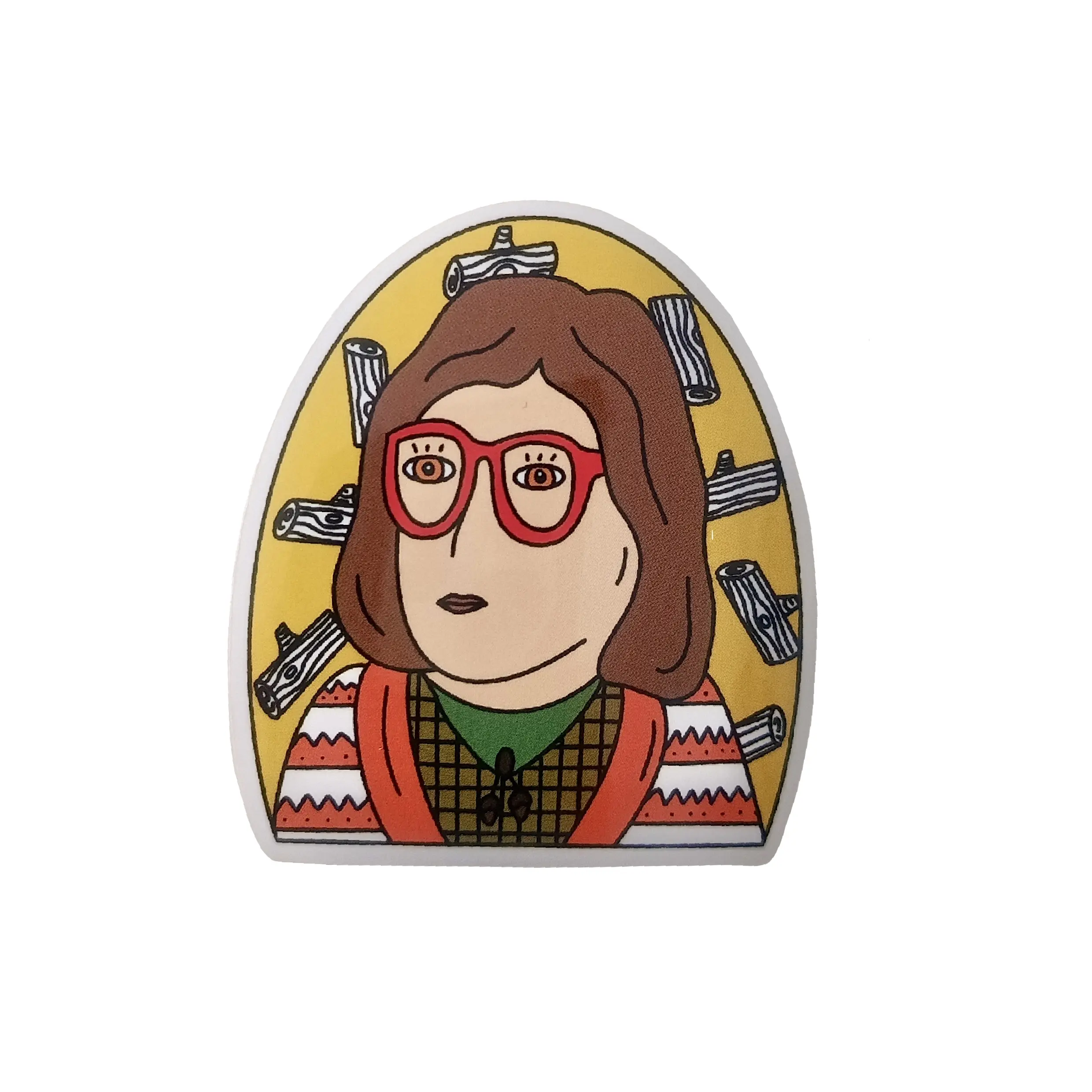 Log Lady vinyl sticker