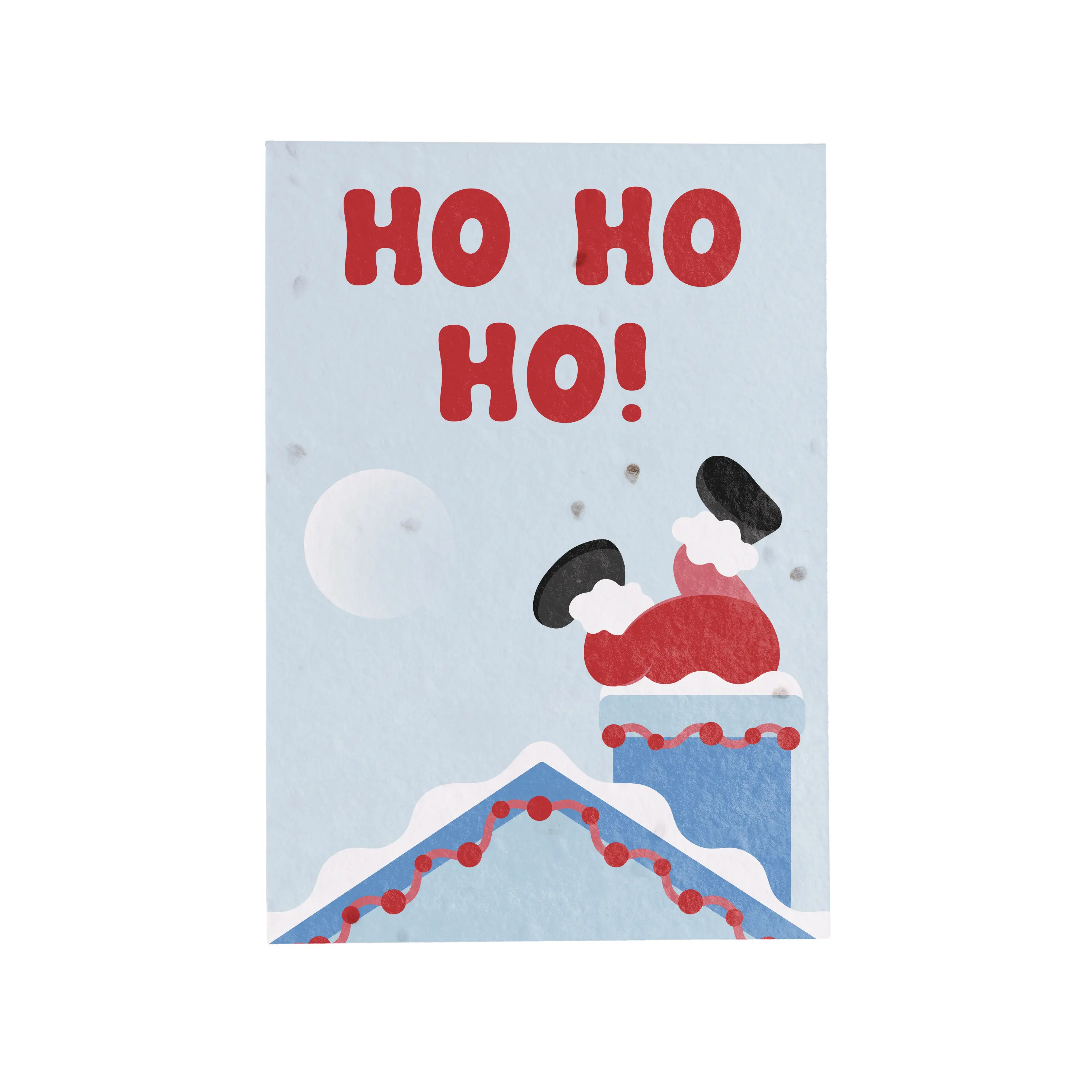 Pflanzbare Weihnachtspostkarte – Ho Ho Ho!