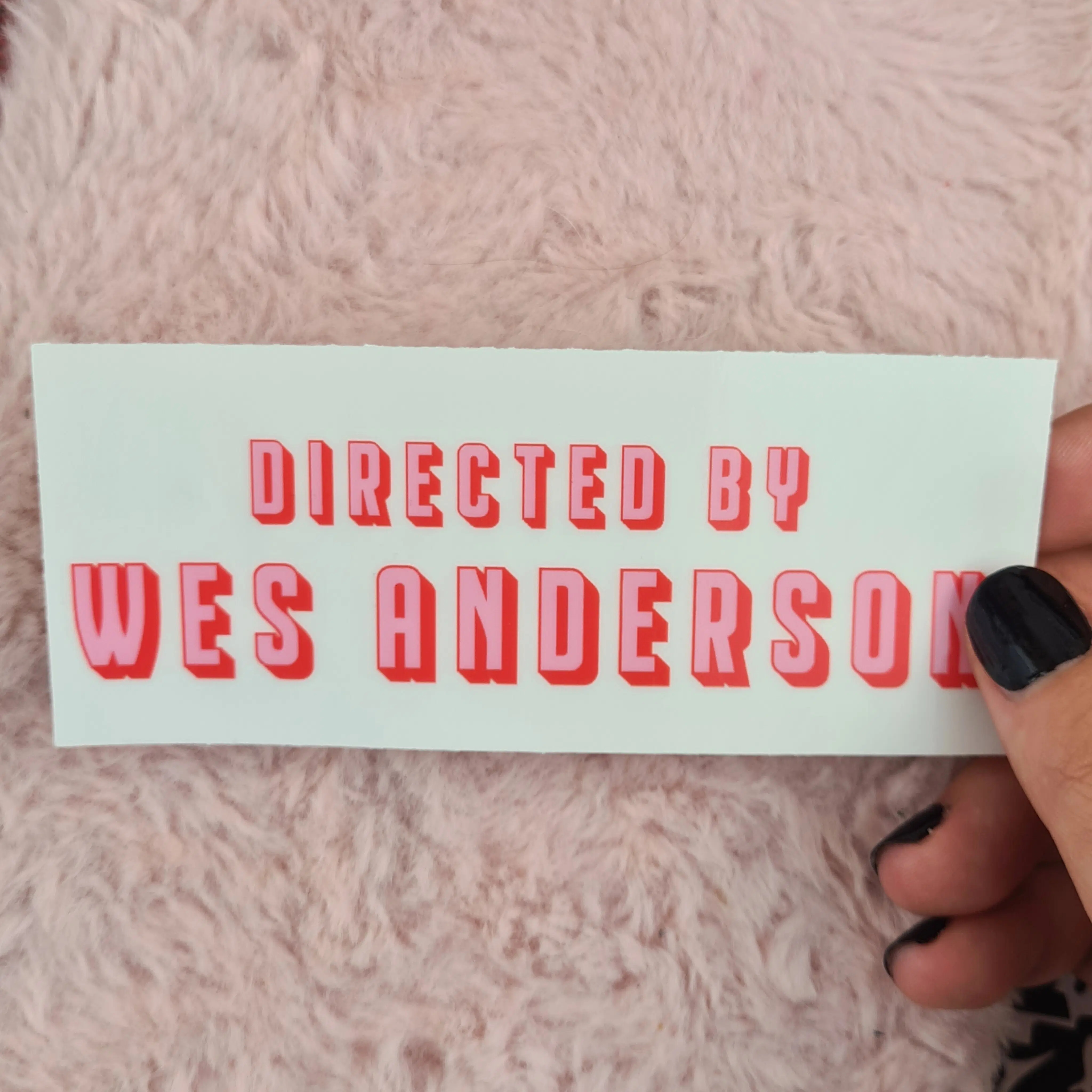 Sticker transparent Directed by Wes Anderson