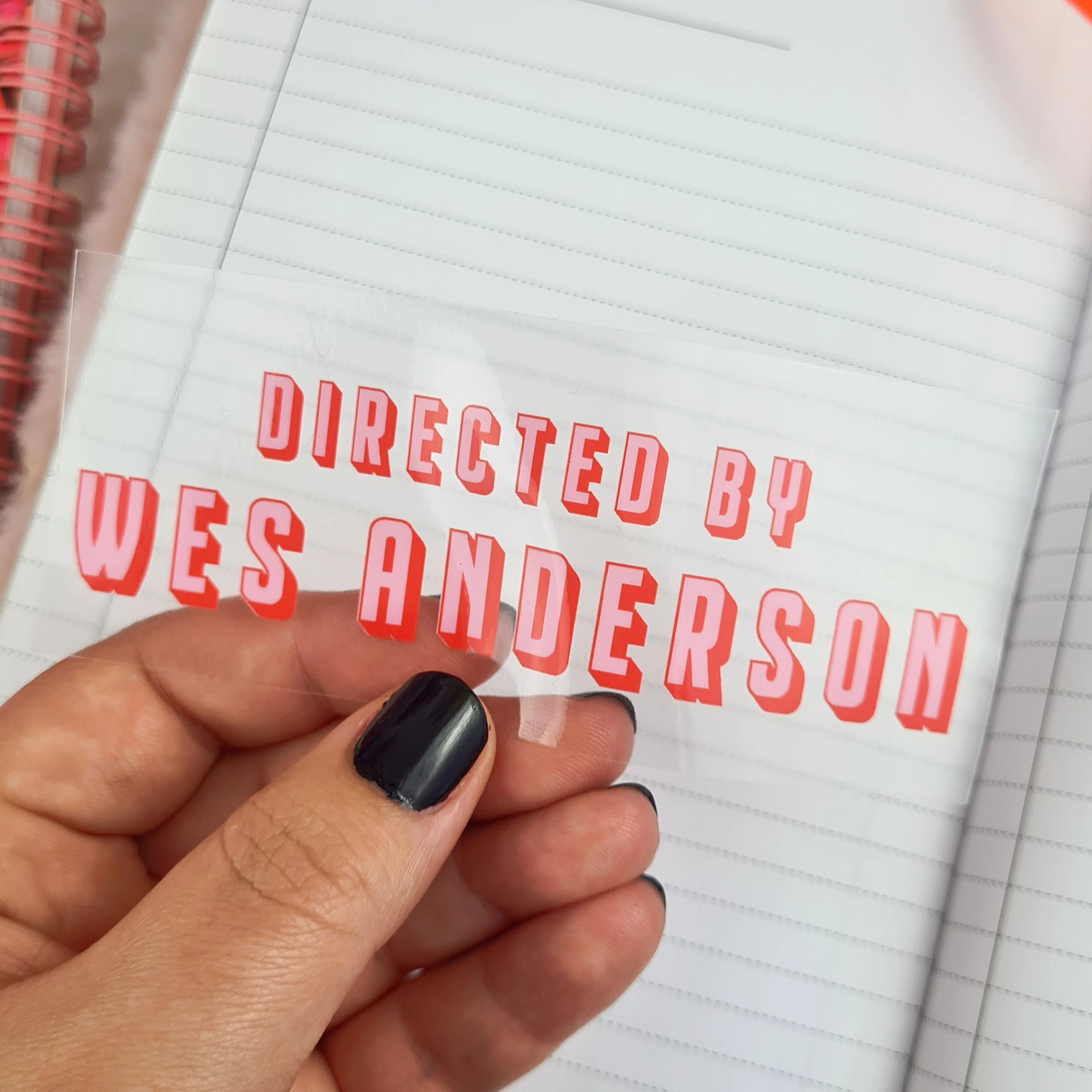 Sticker transparent Directed by Wes Anderson