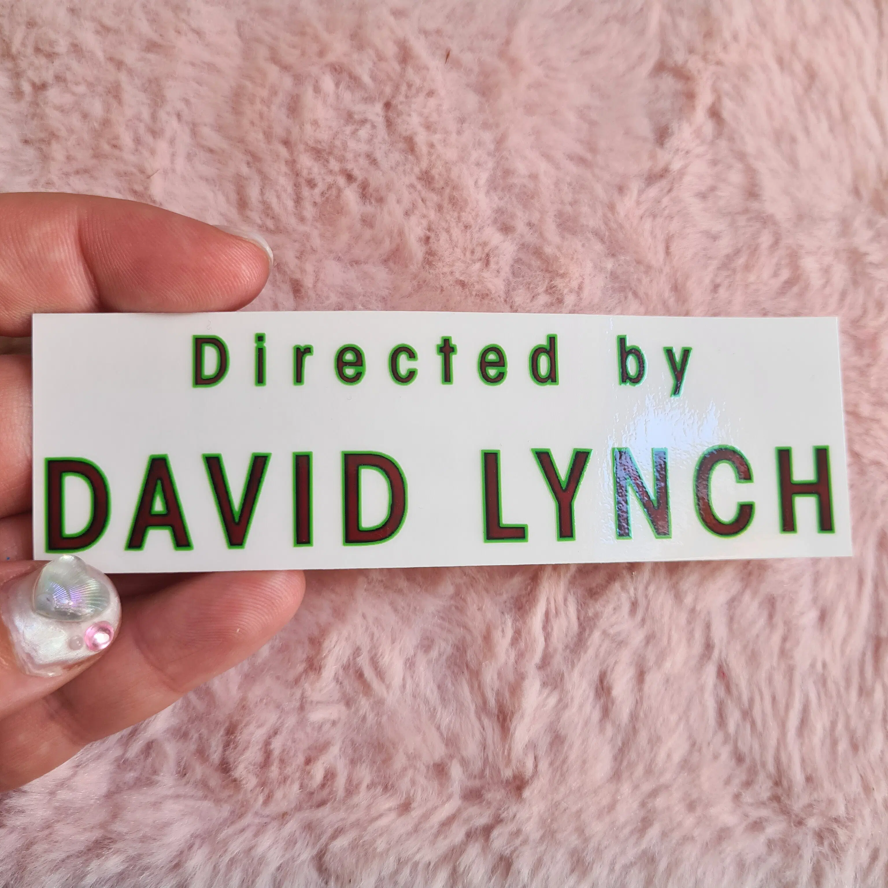 Sticker transparent Directed by David Lynch