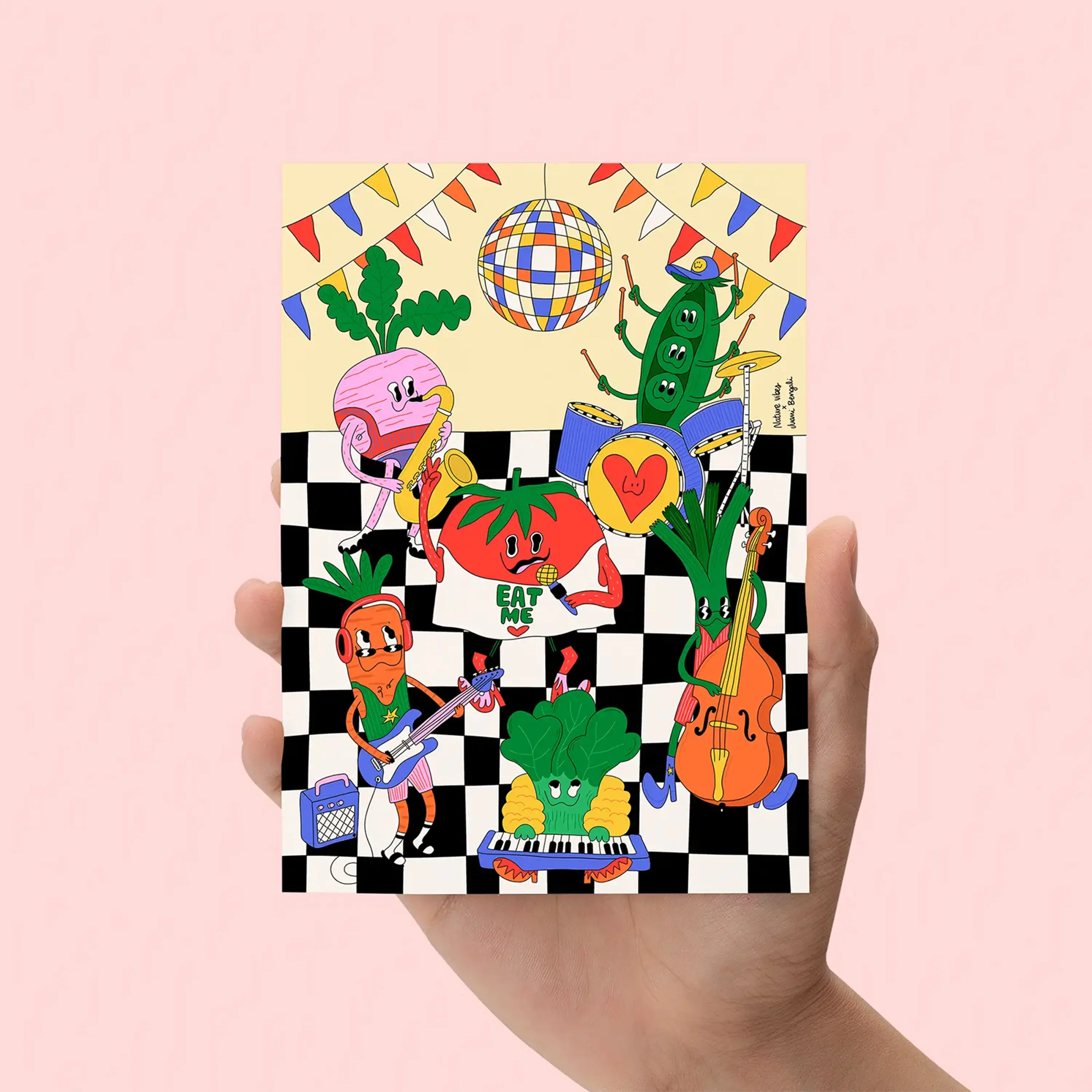 10x15 Druck „Iss mich“ – Illustration von Juani Bengali