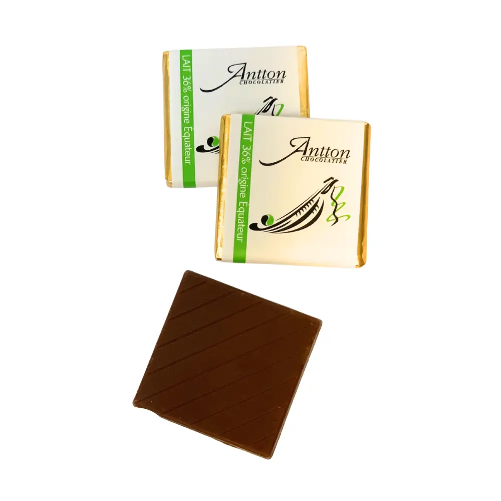 Chocolates for coffee, Neapolitan style, 1 kg bulk box, 36% milk chocolate, origin Ecuador