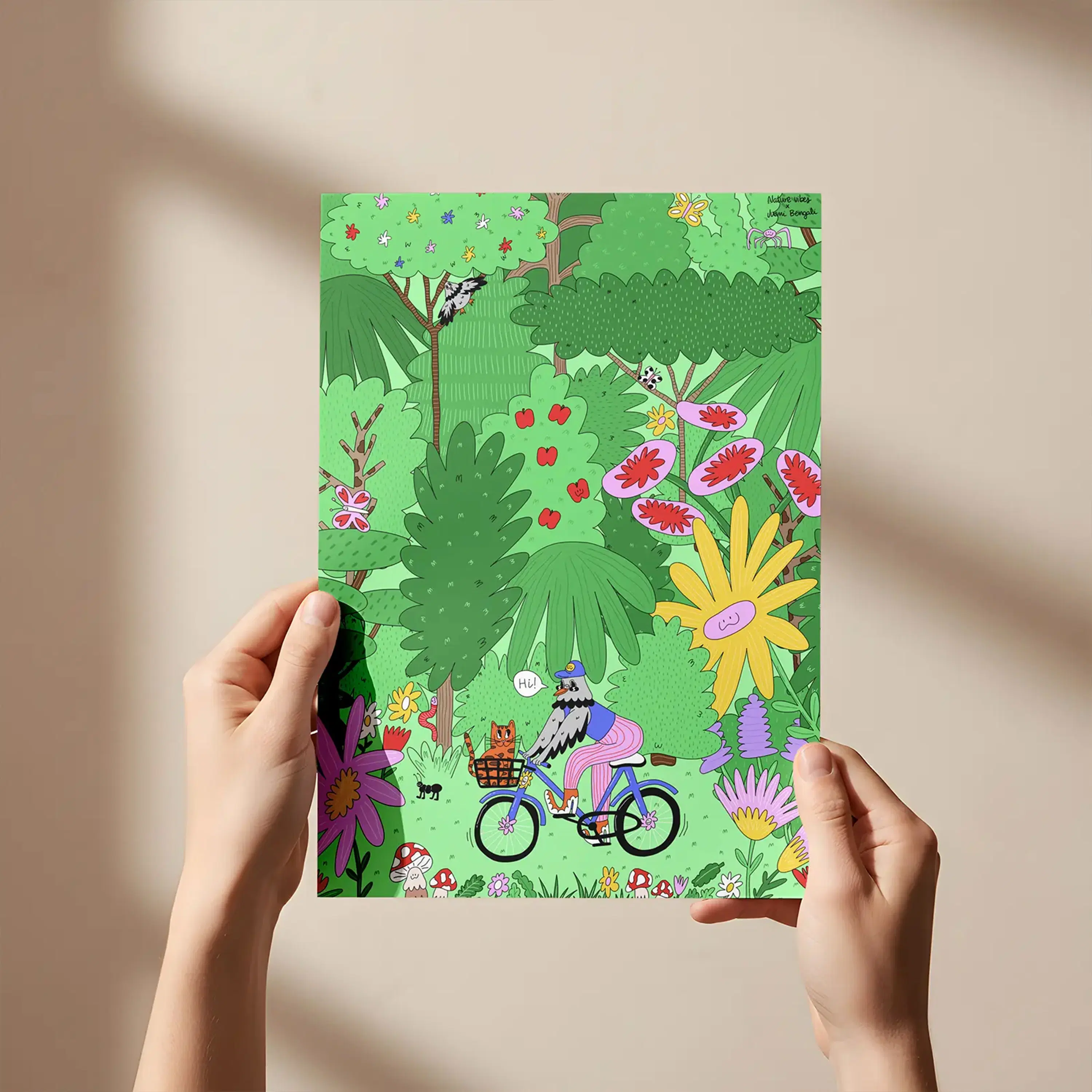 A4 Hi Print – Illustration von Juani Bengali