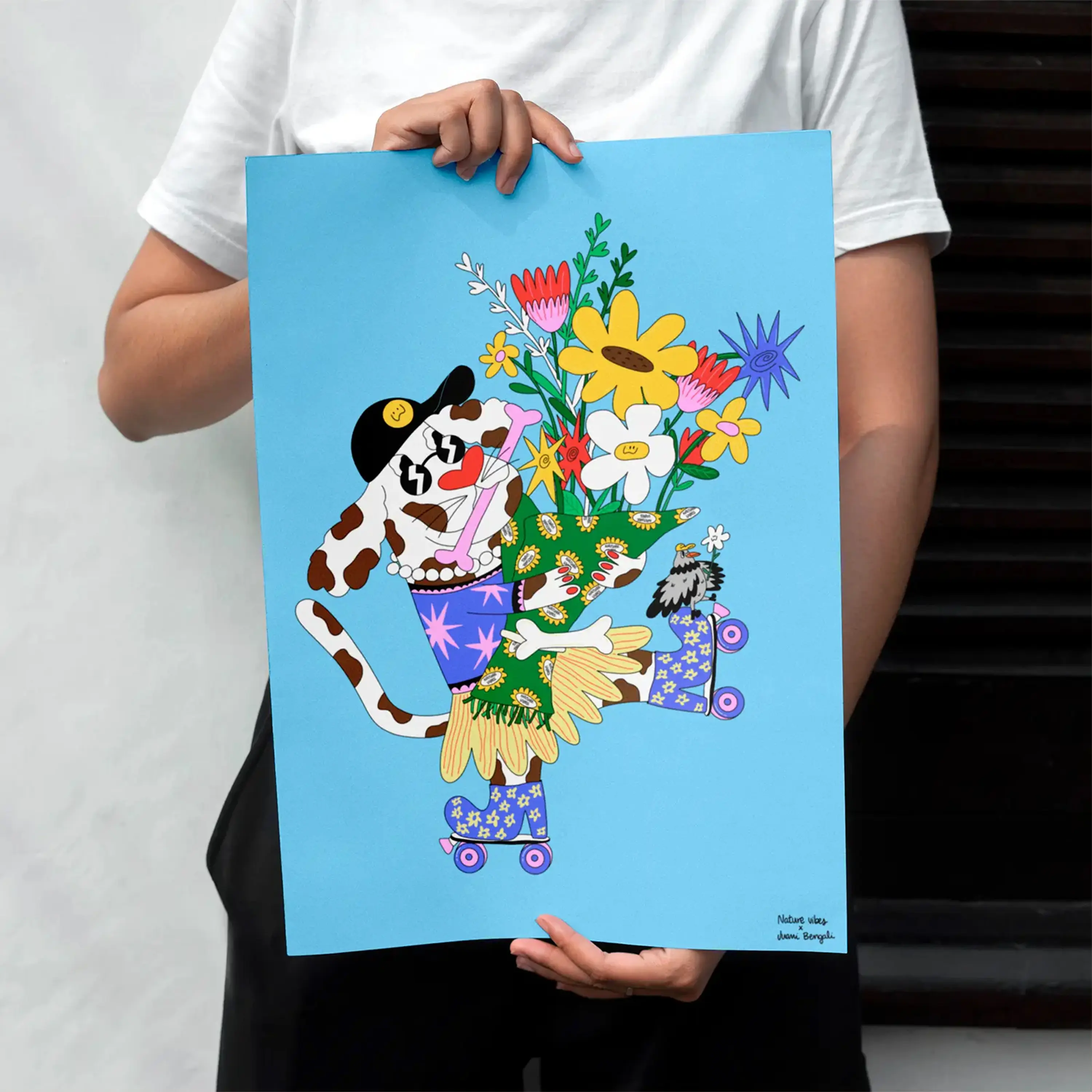 30x40 Sonntagsdruck – Illustration von Juani Bengali