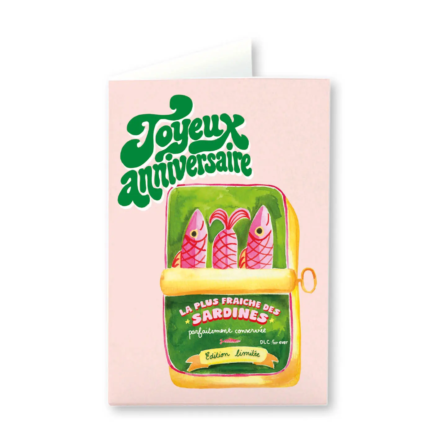 Carte d'anniversaire Sardines Quartier Libre