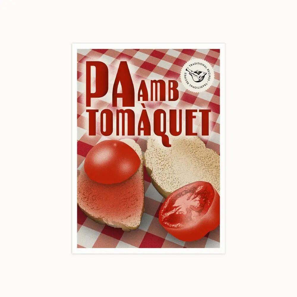 Póster de receta española ilustrada – A4