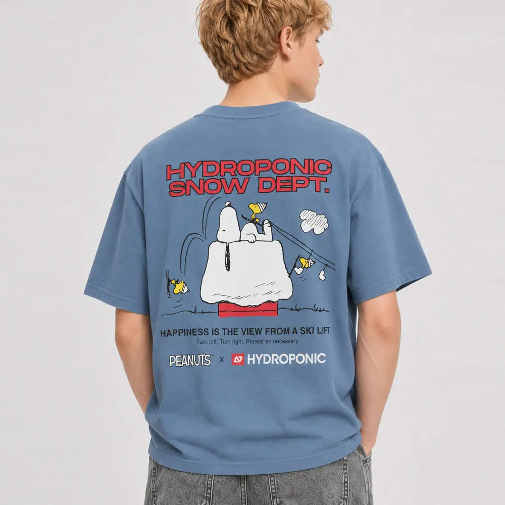 PE SKI LIFT LS YTH - Camiseta de manga larga - colaboración oficial Peanuts X Hydroponic