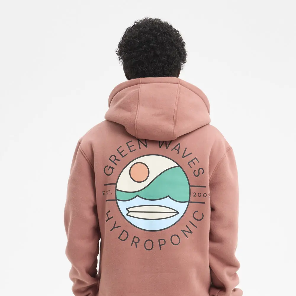 GREEN WAVES HD - Sudadera con capucha