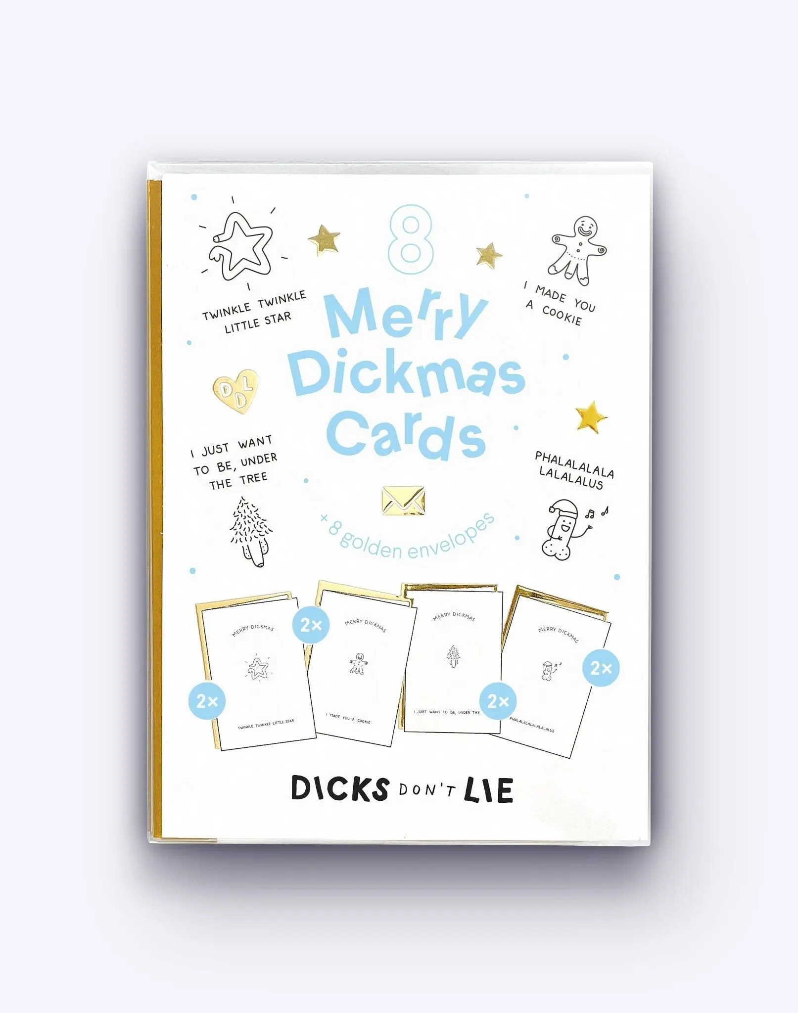 Dickmas Card – Bundle of 8