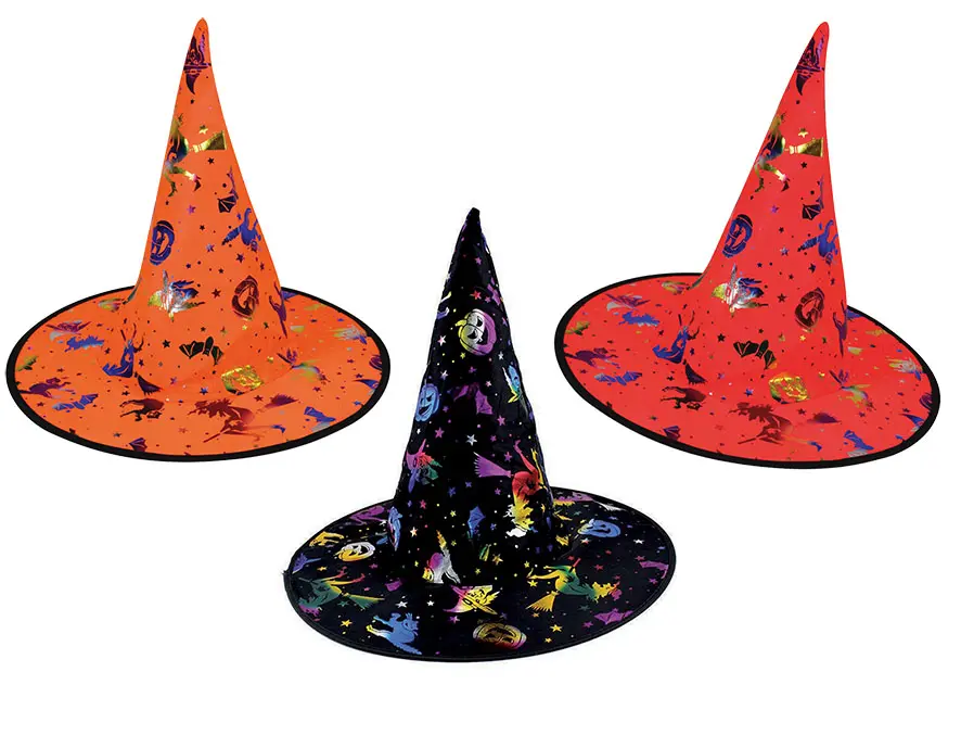 HALLOWEEN Witch Hats 3 asst.