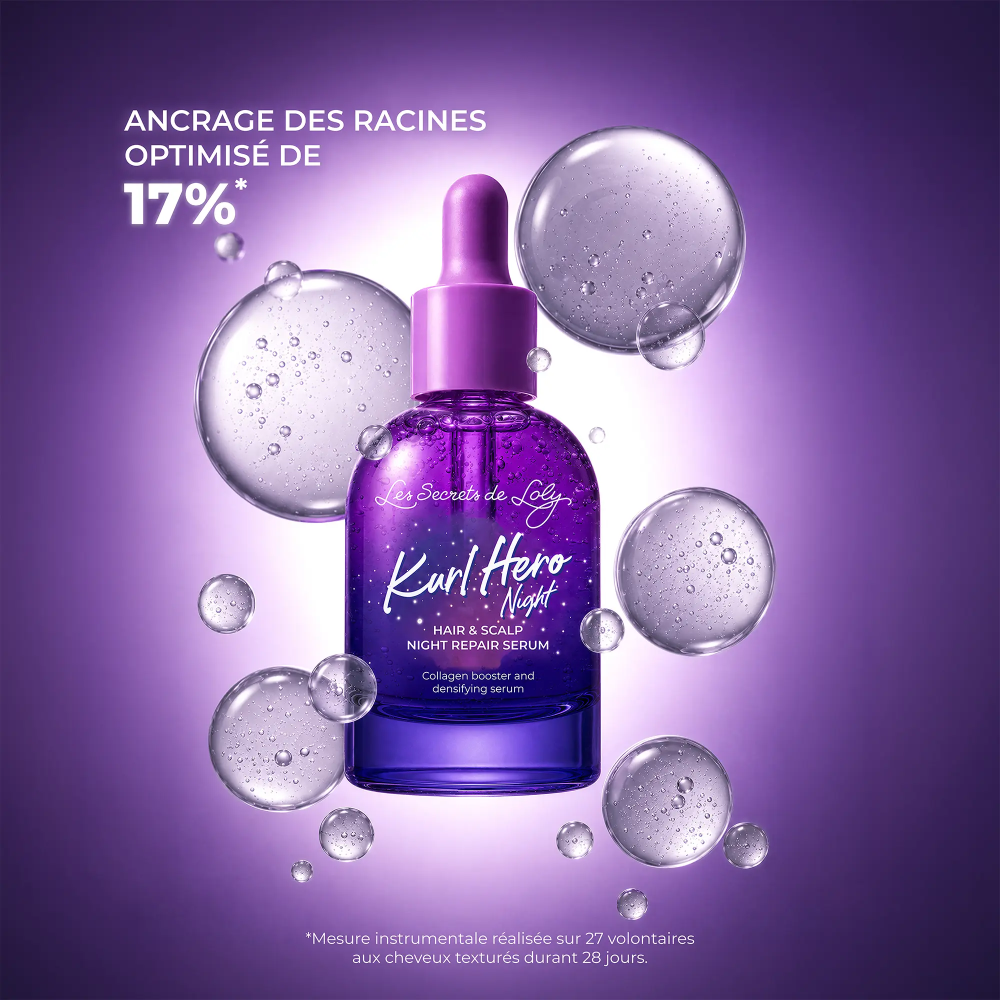 SÉRUM REPARADOR NOCTURNO PARA CABELLO Y CUERO CABELLUDO KURL HERO NIGHT