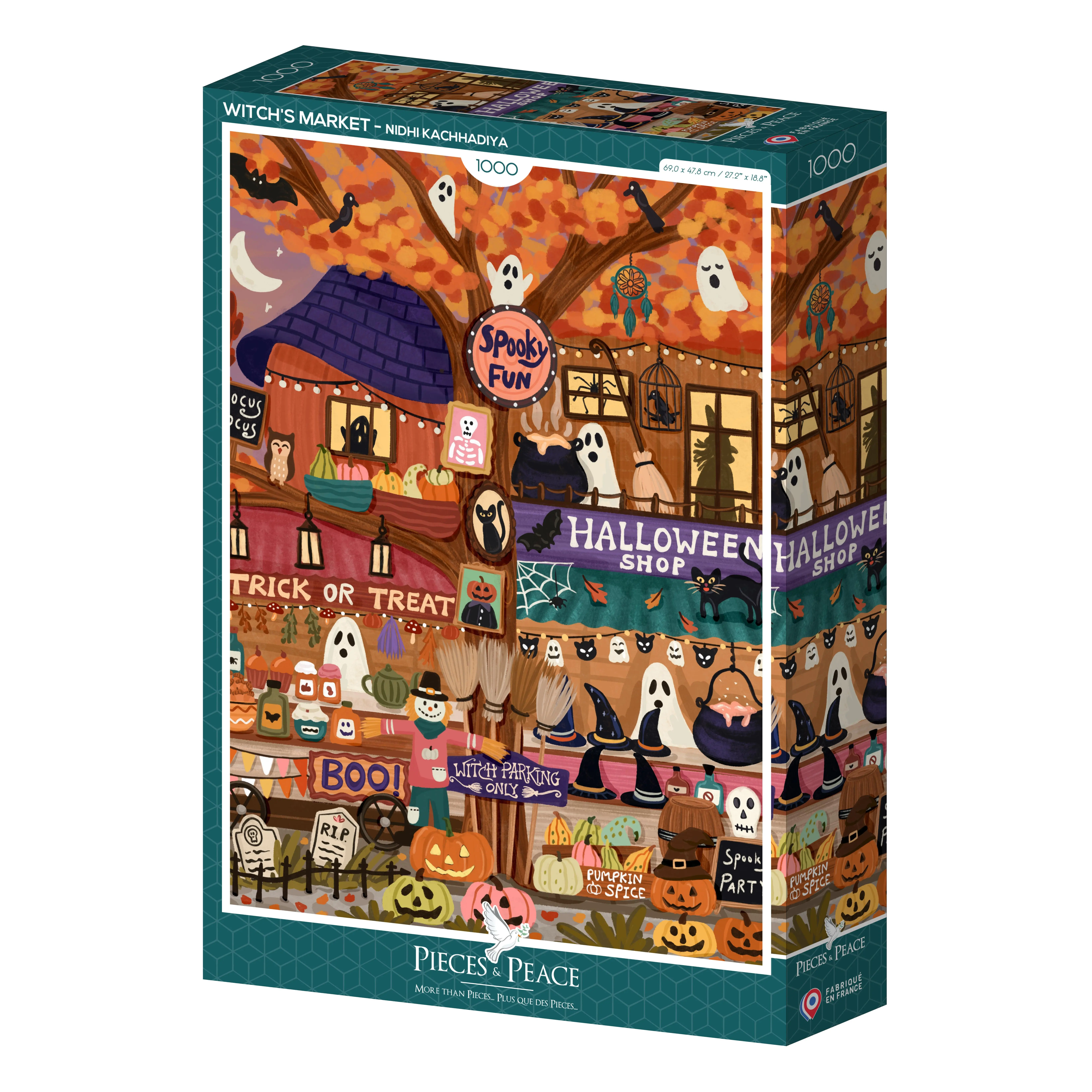 1000 Piece Puzzle - The Witches' Market