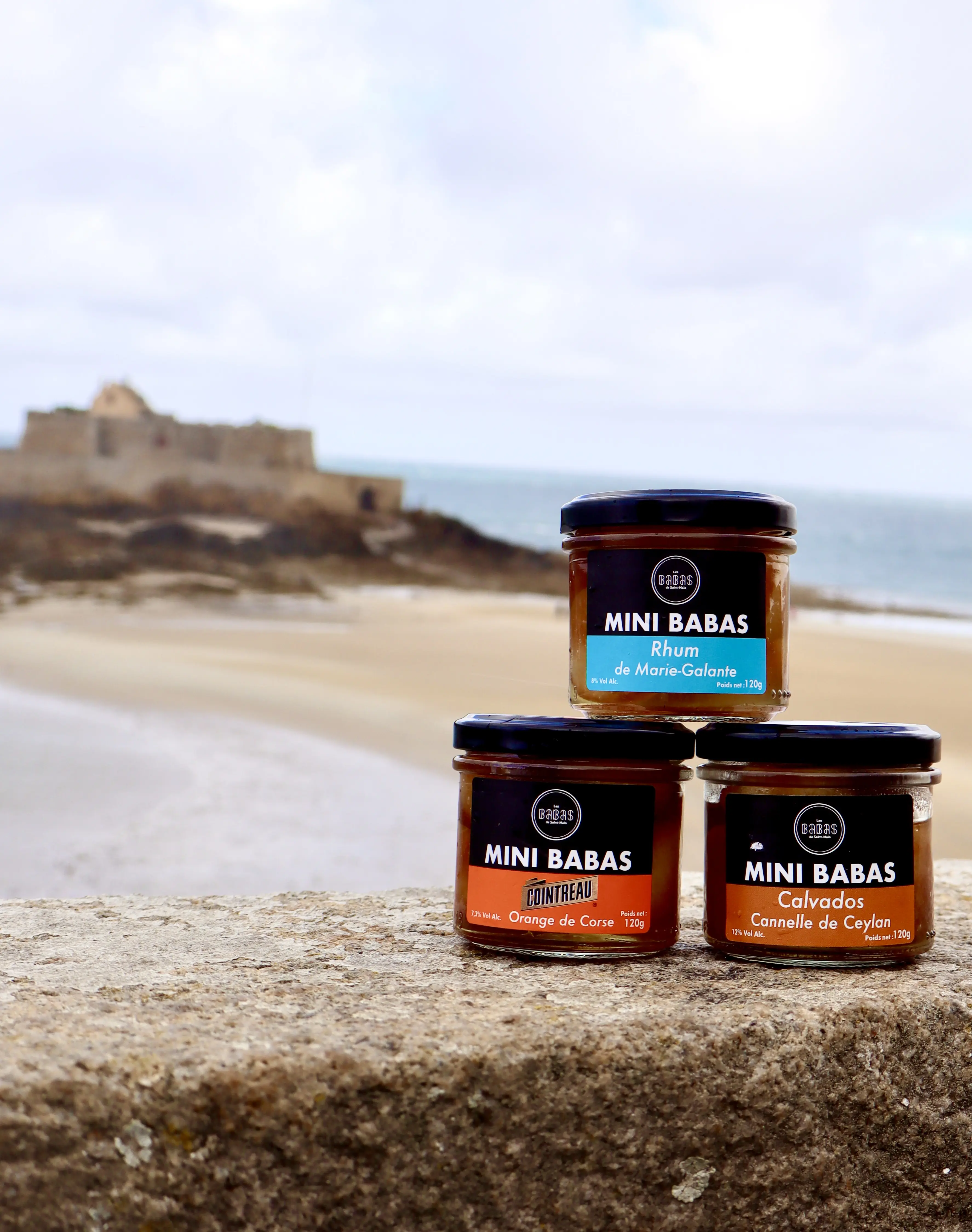 Pack Mini-Babas n.º 2 - Ron de vainilla - Cointreau - Calvados de canela - 24 unidades