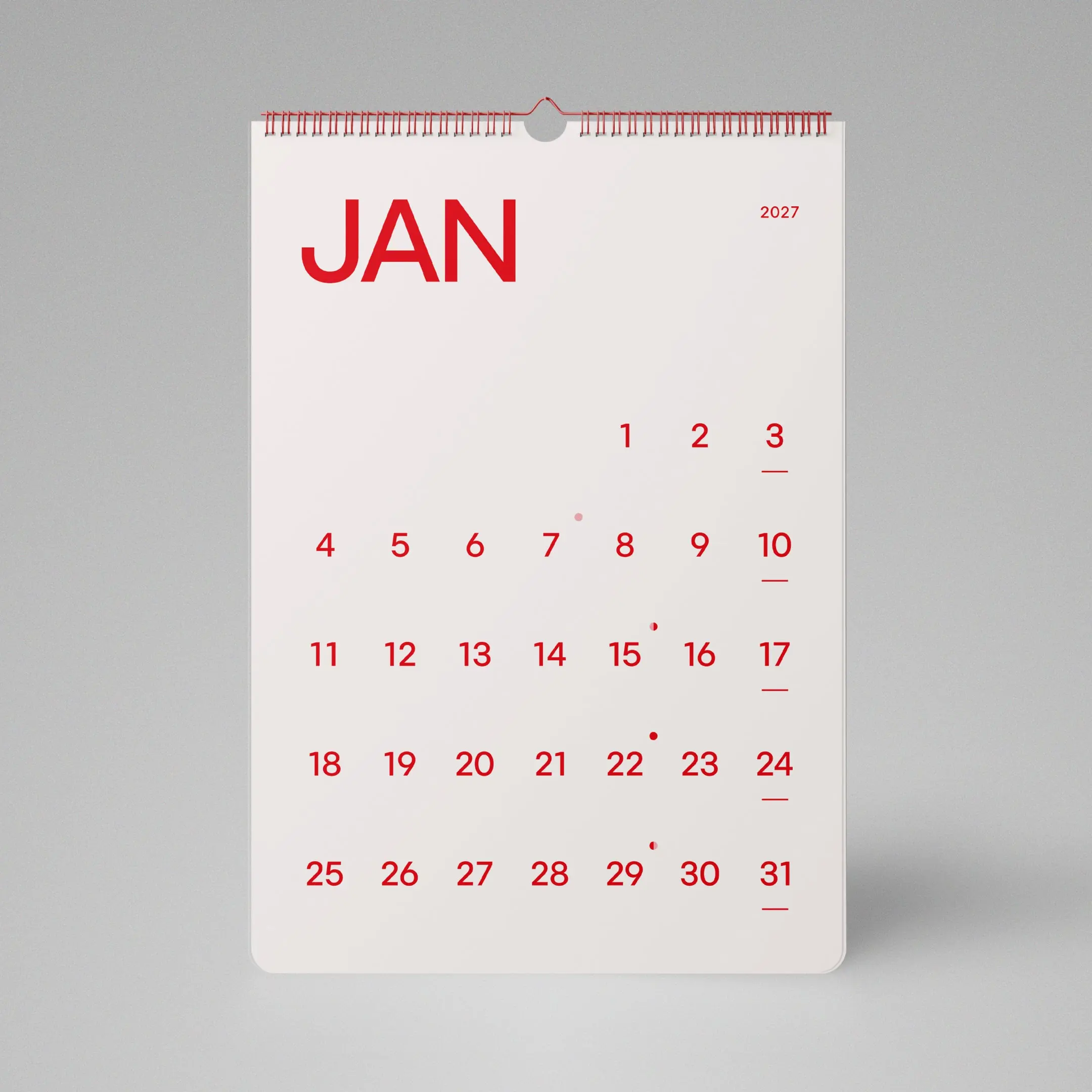 Calendario WHT 2027