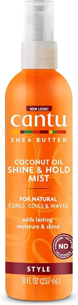 Cantu Natural Coconut Oil Shine & Hold Mist 8oz