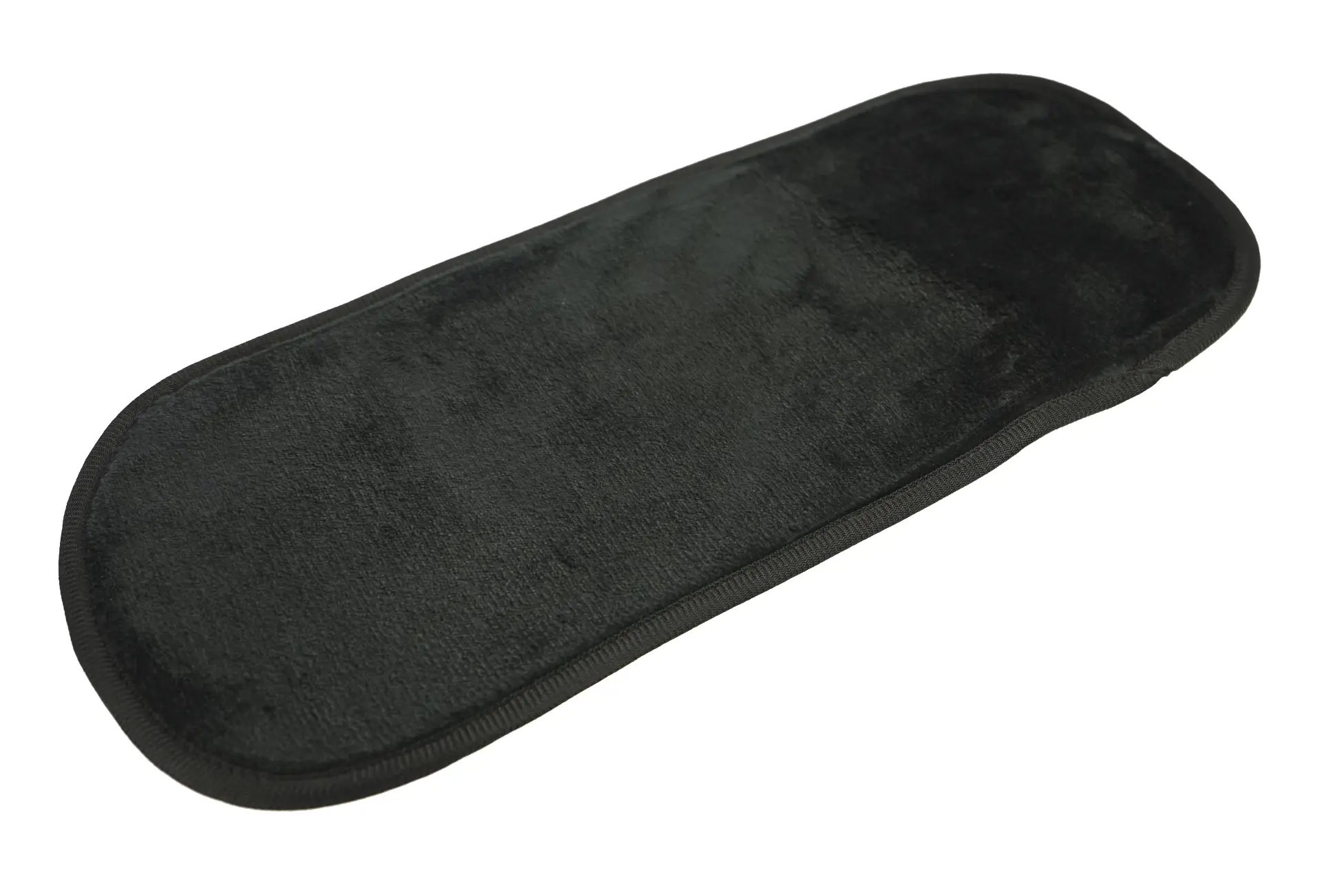 Panno detergente viso in microfibra, nero, 100% poliestere, 40 x 17 cm
