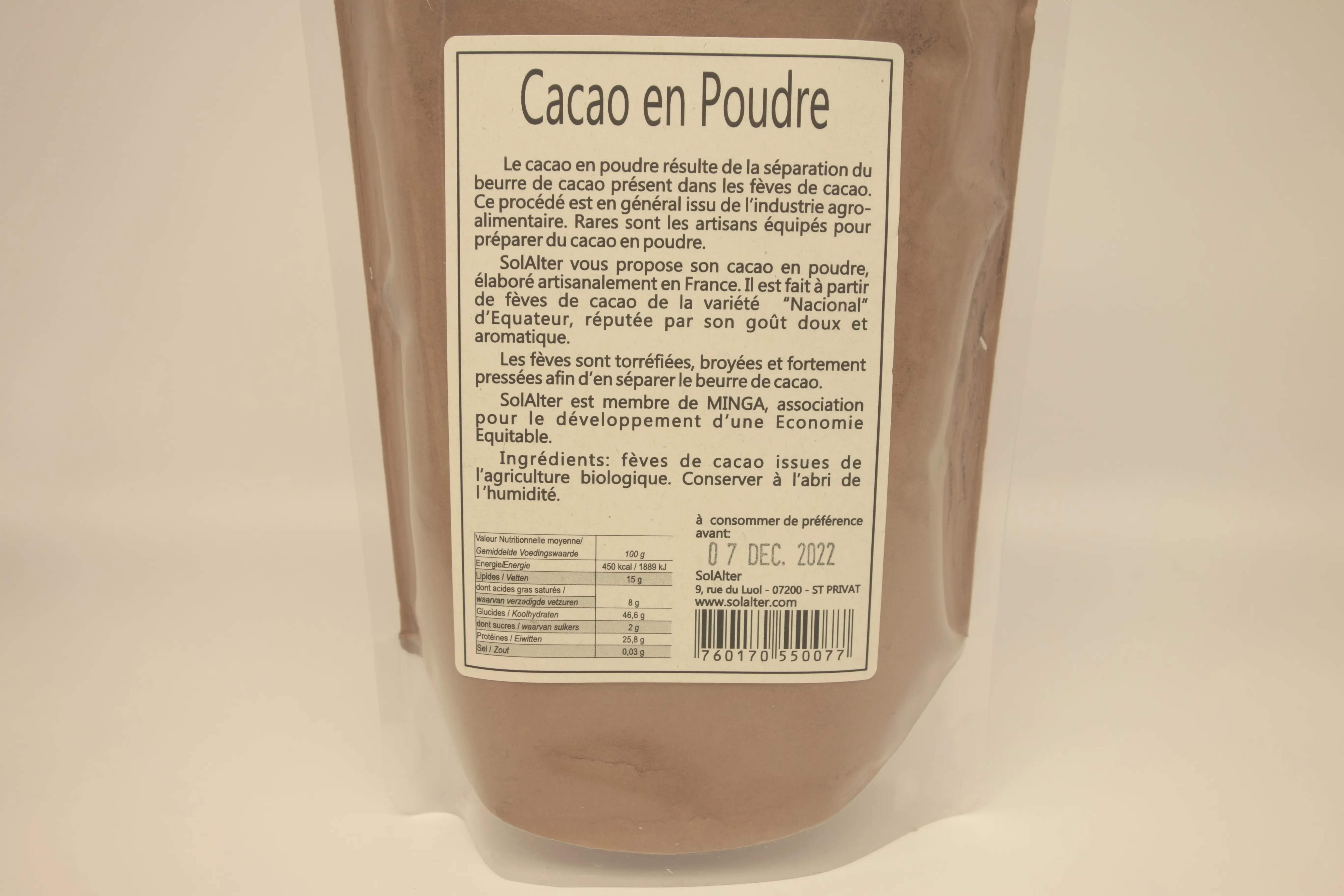 Cocoa powder - 100% cocoa (20 kg)