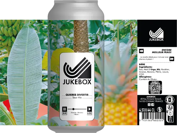 Quieres Divertir - Sour Ananas Banane Pêche - 44cl