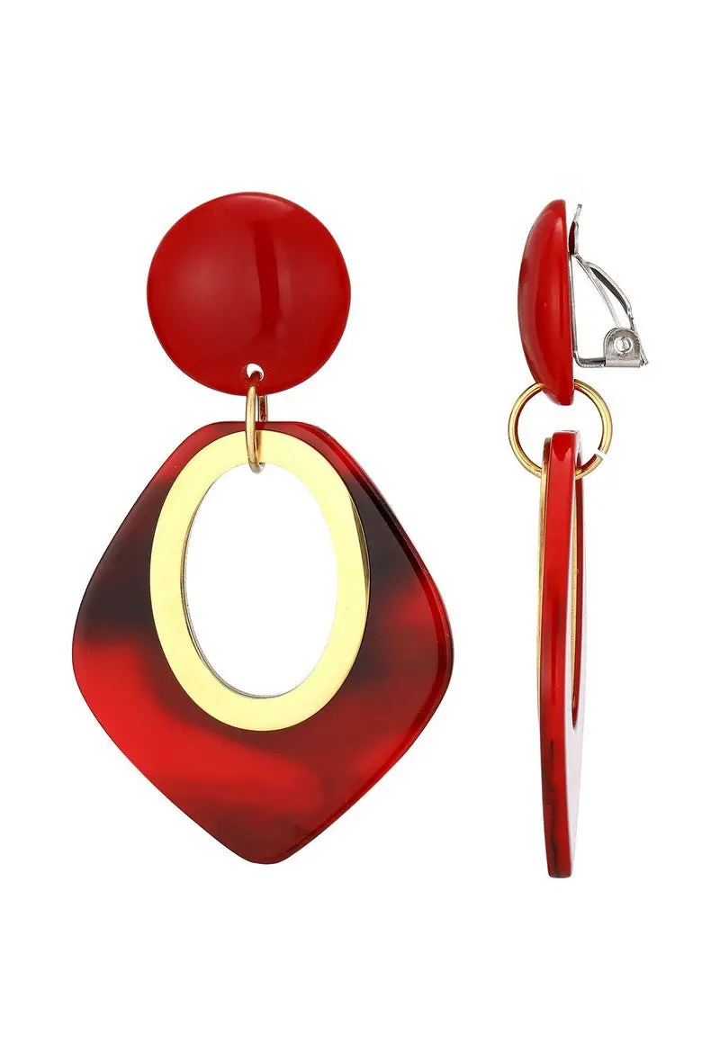 Boucle d'oreille clip Utako