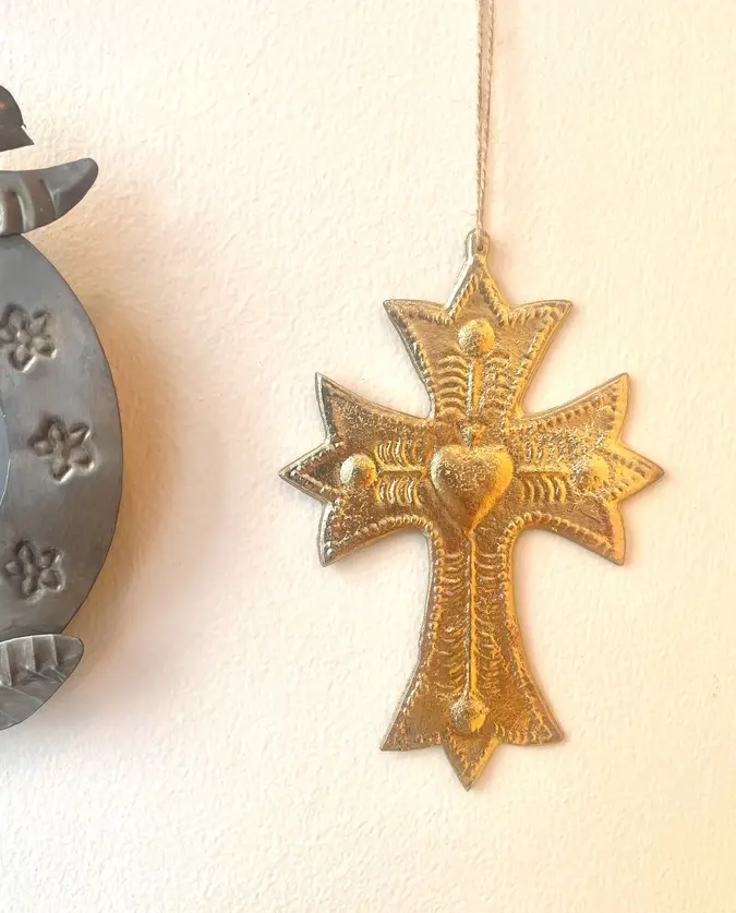 Croix Baroque Dorée Milagro