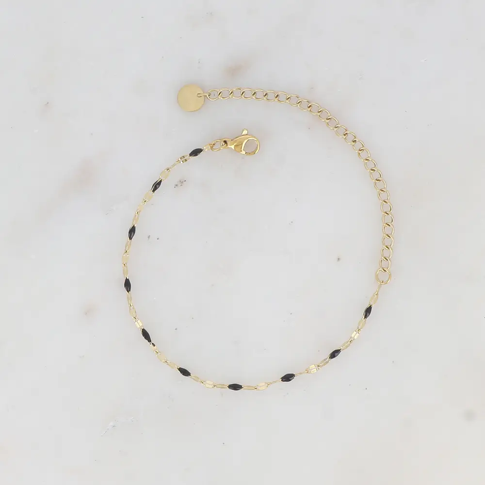Bracelet avec touches émaillées colorées