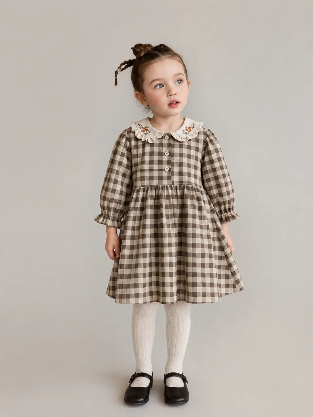 Emmeline Gingham-Kleid