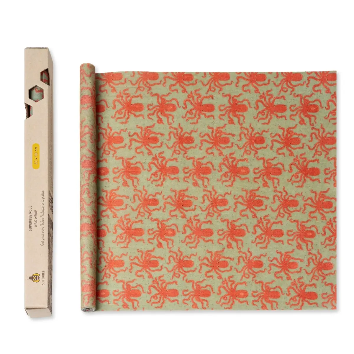 Beeswax wrap roll Octopus