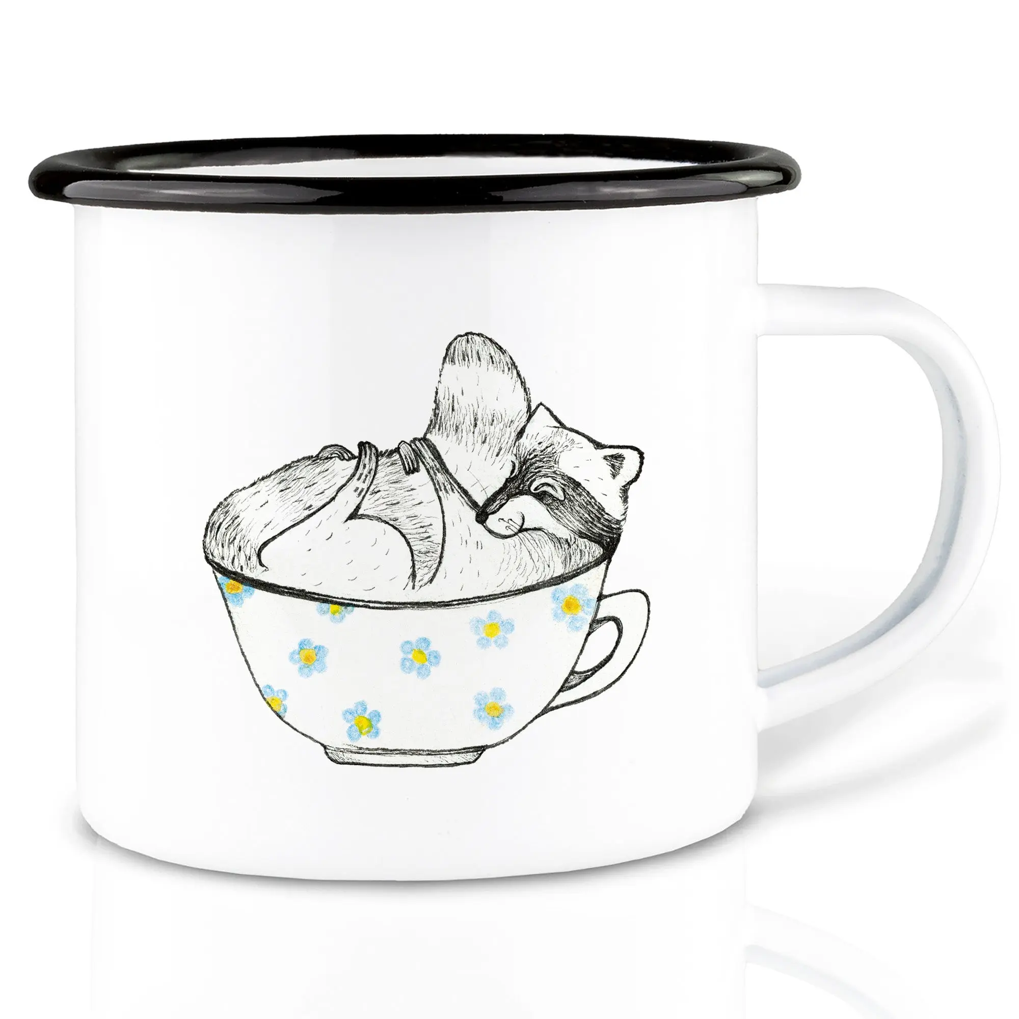 Emaille Tasse – Wildbärentee