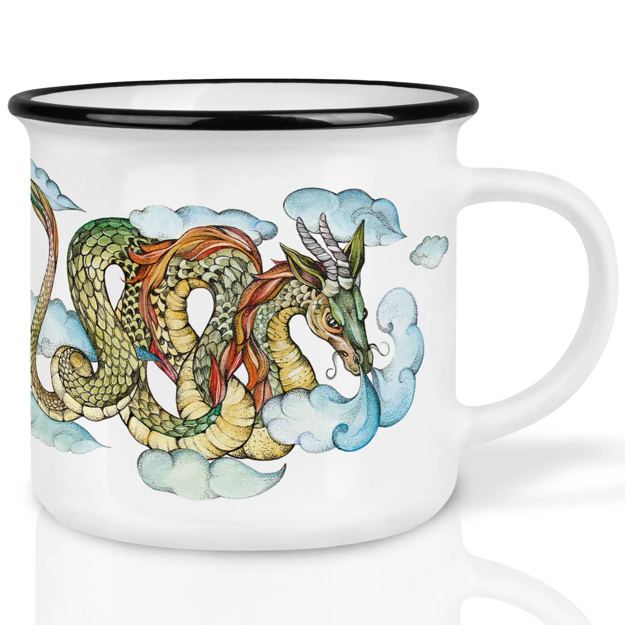 Keramiktasse – Wolkendrache