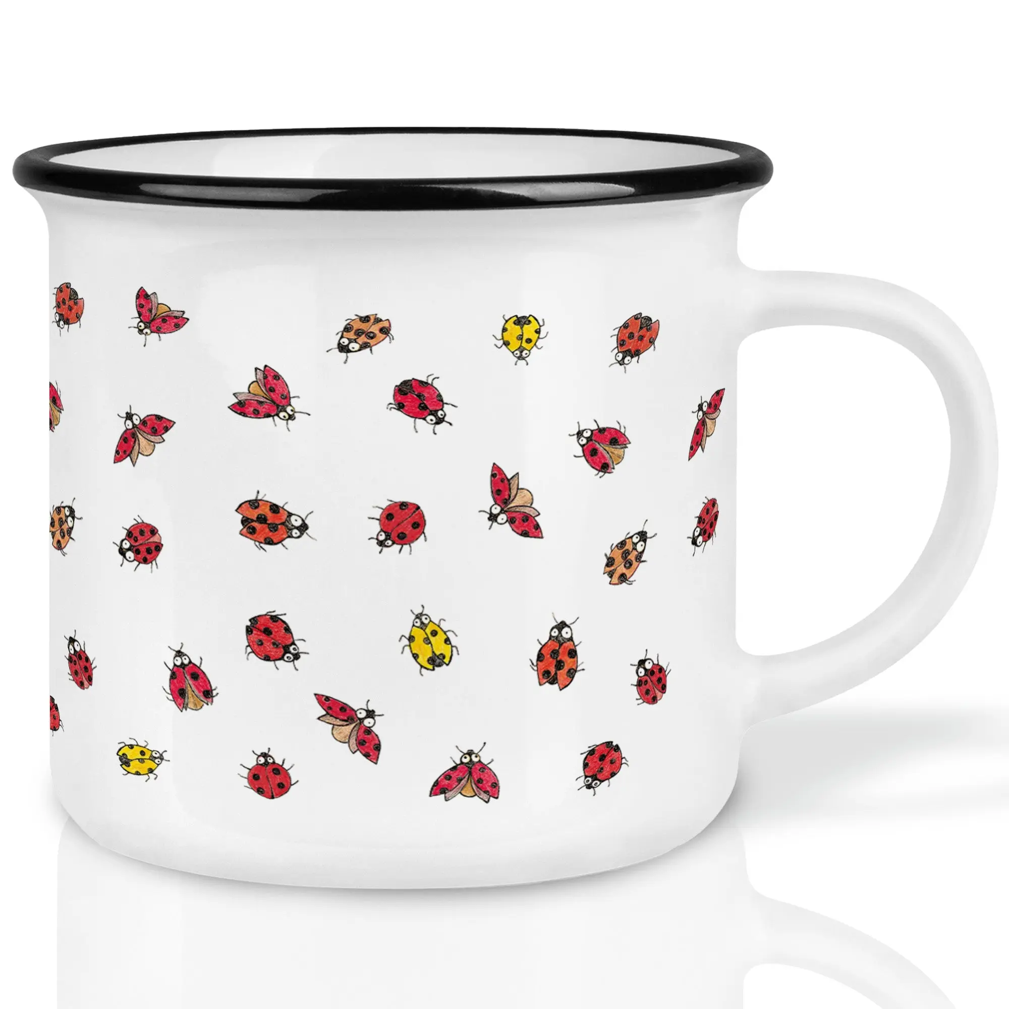 Keramiktasse – Marienkäfer