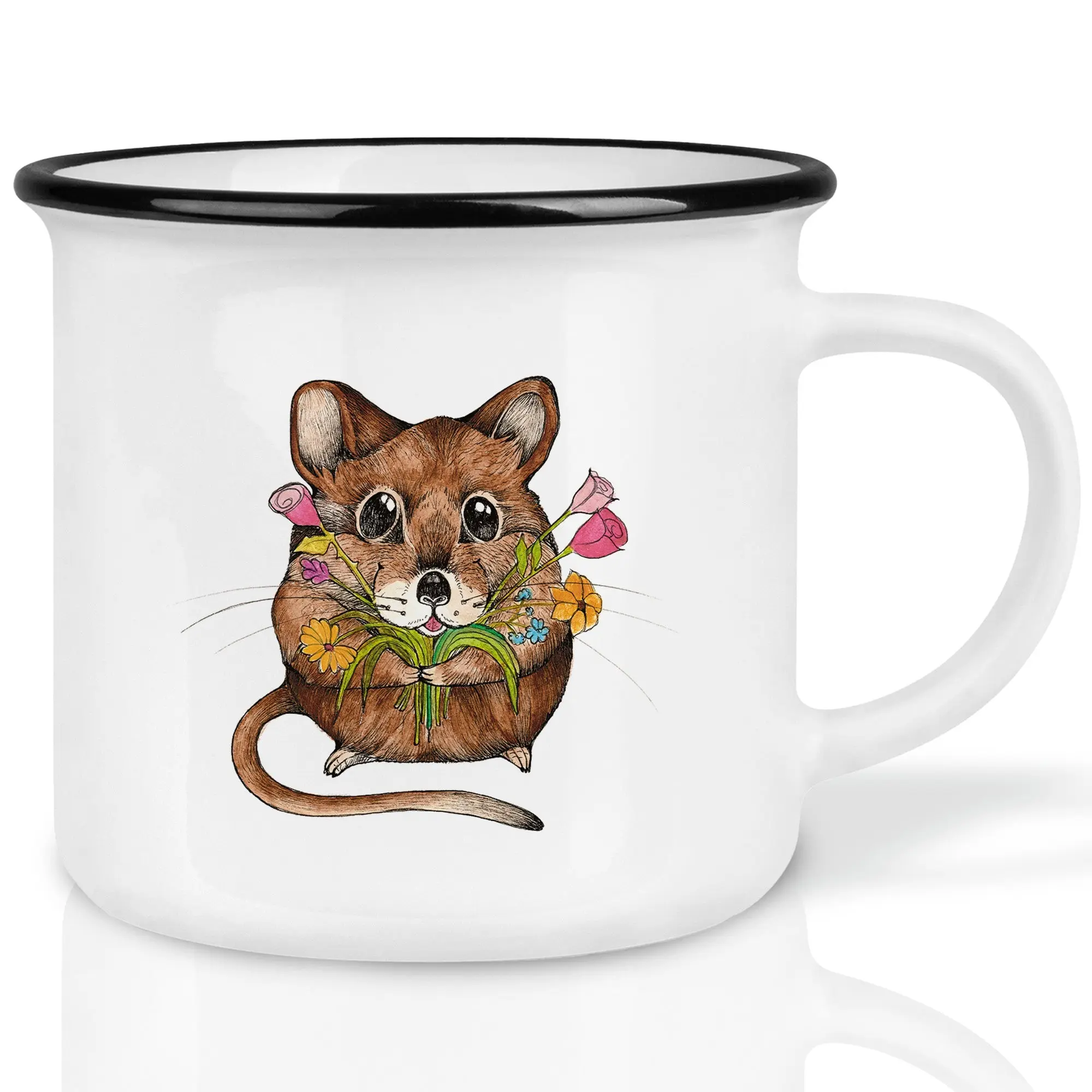 Keramiktasse – Mausstrauß