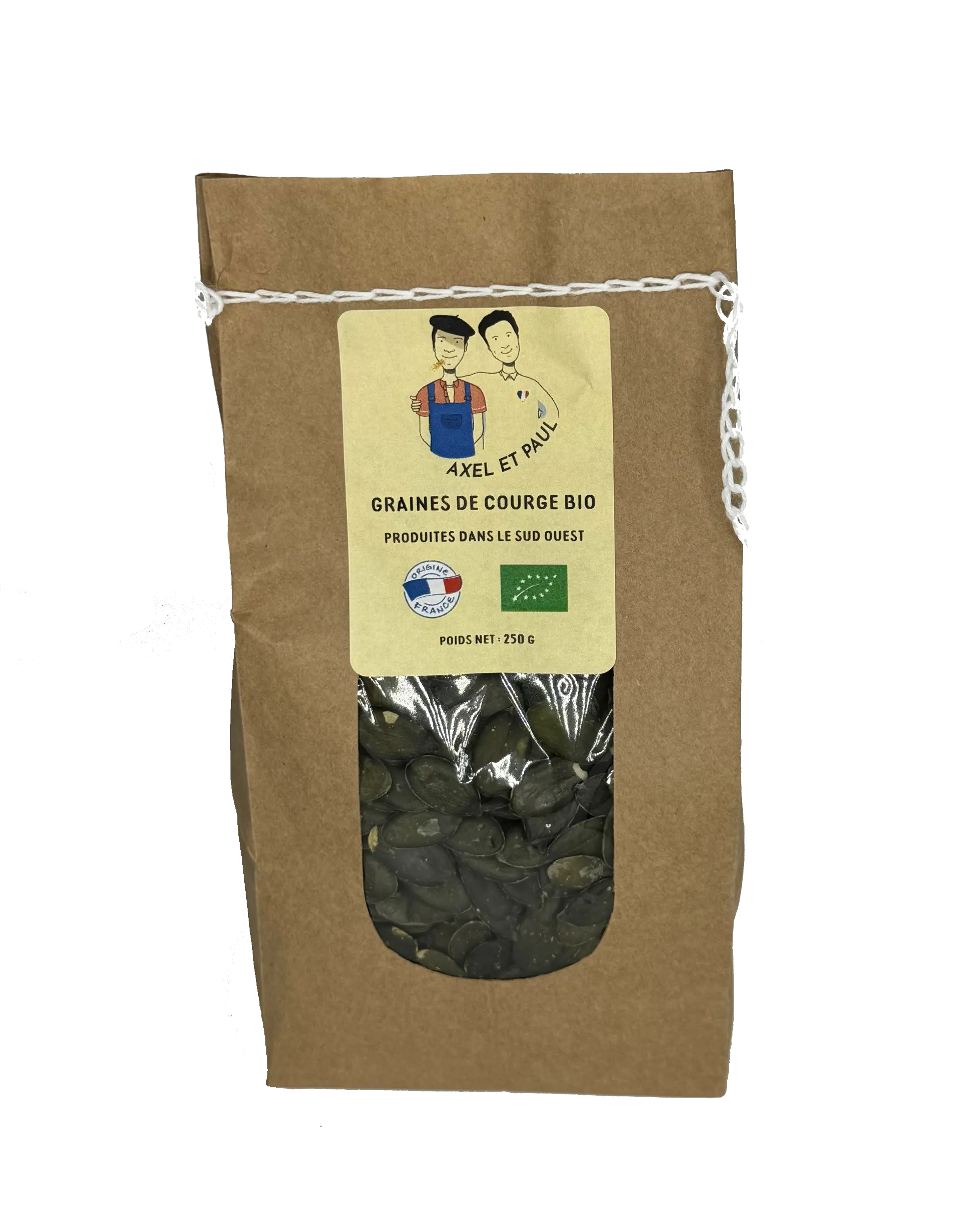 Kürbiskerne – Bio, 250-g-Beutel